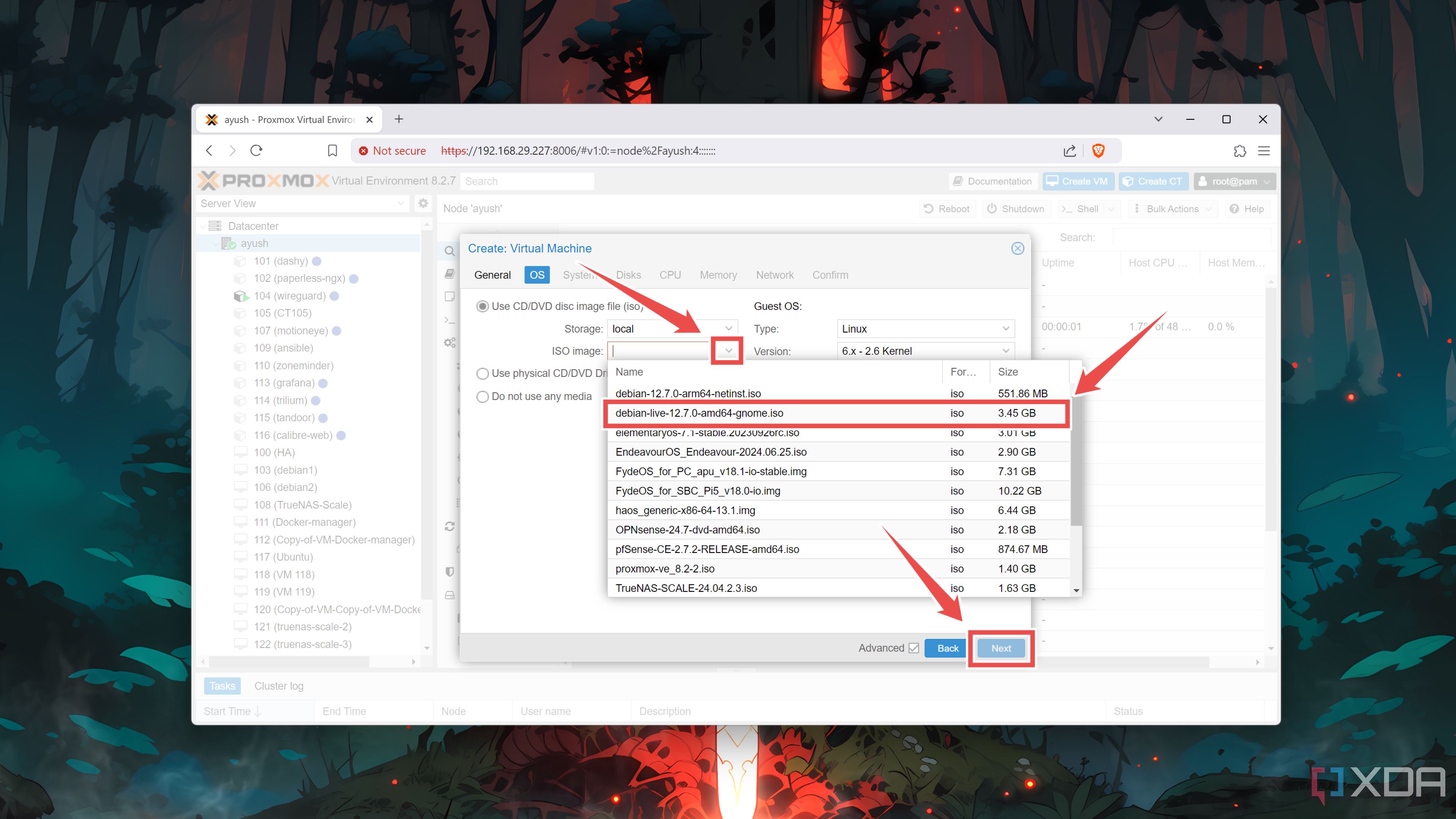 Cómo agregar un ISO a una máquina virtual en Proxmox