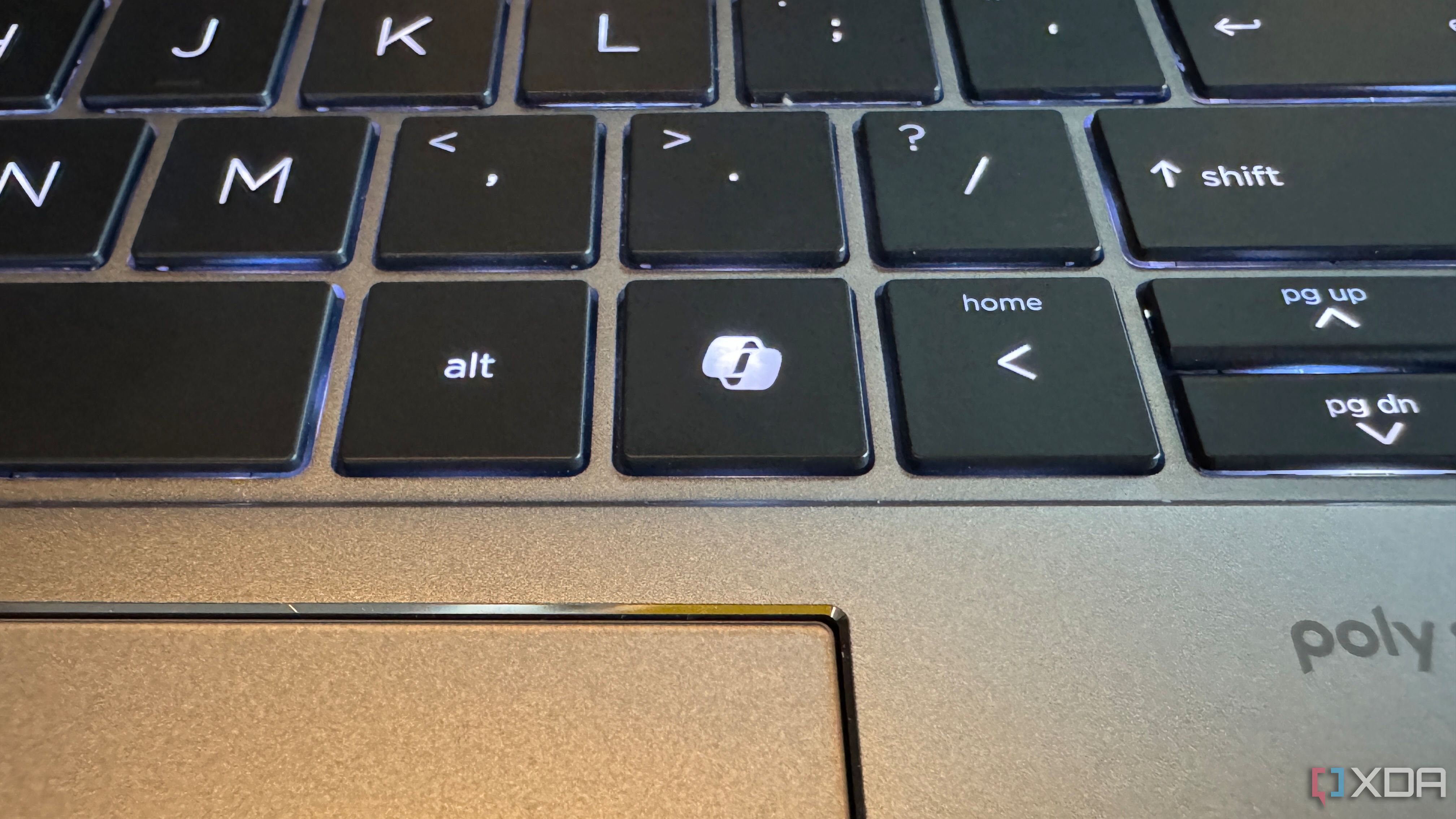 The Copilot key on the HP ZBook Studio G11