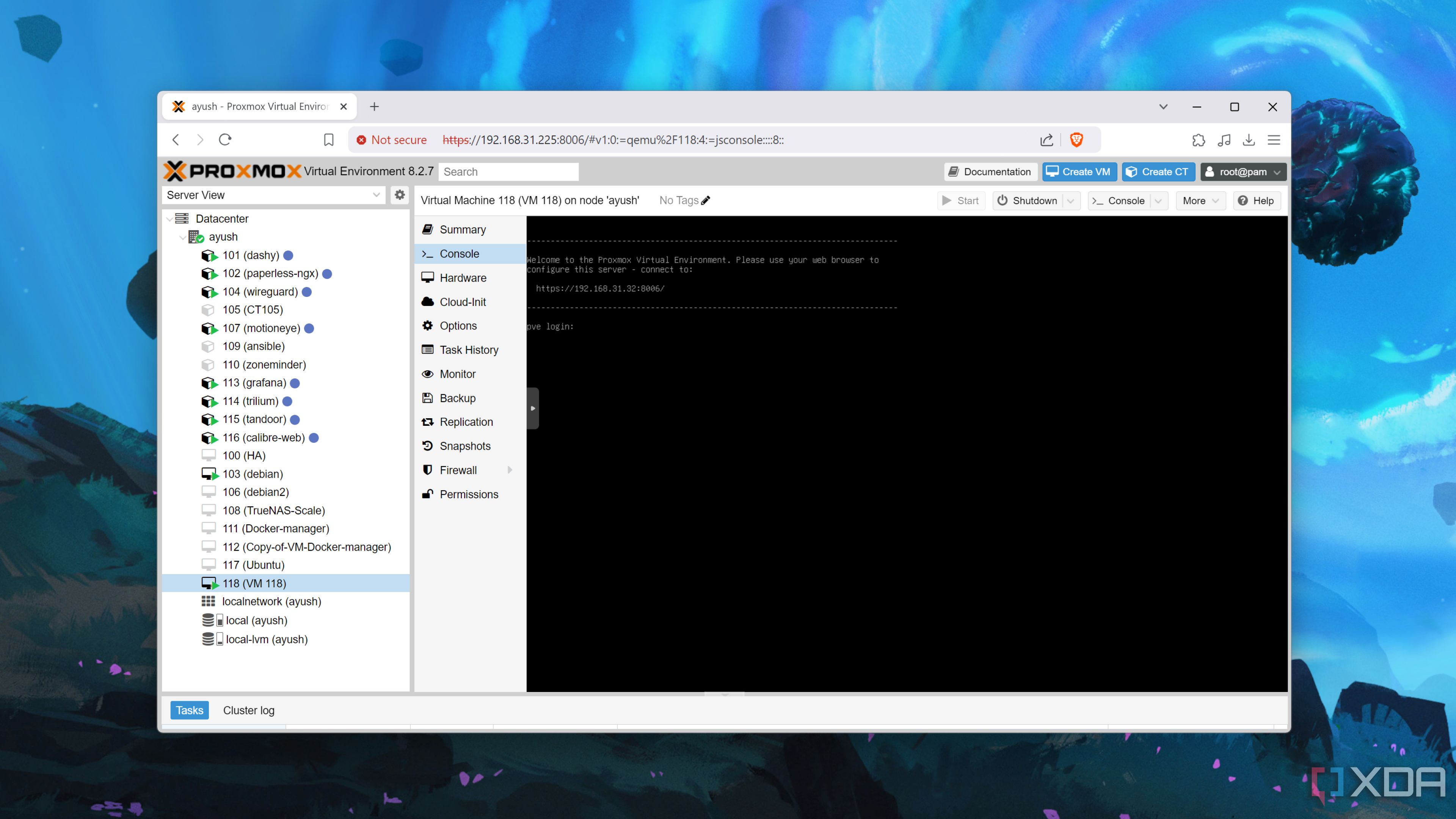 Ejecución de una máquina virtual Proxmox dentro de un servidor Proxmox