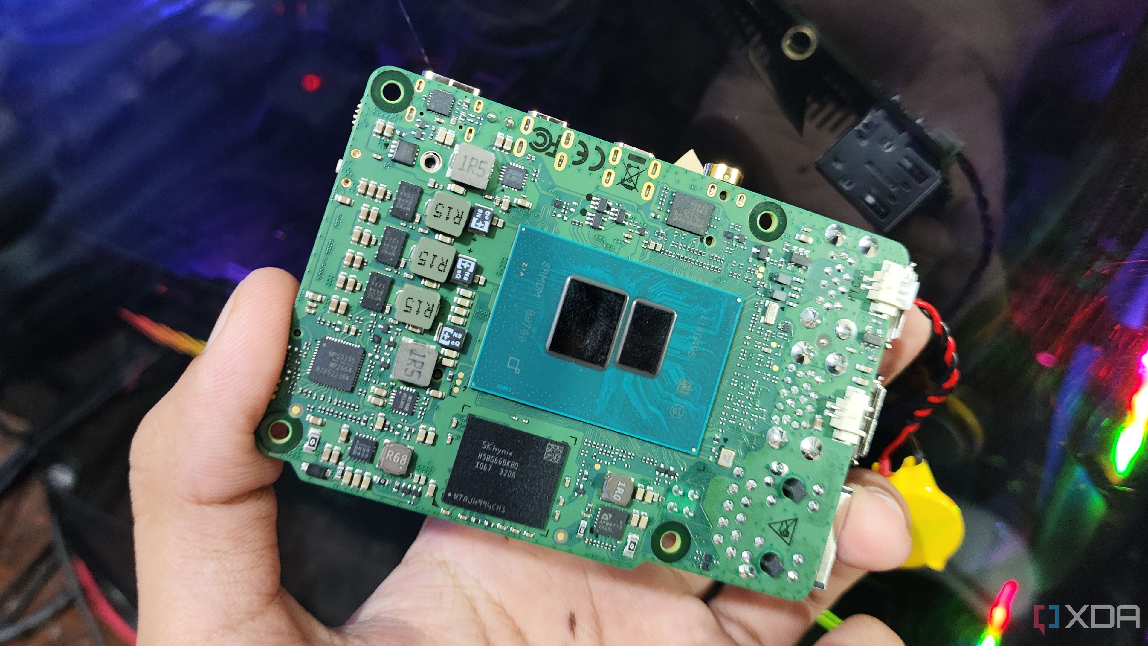 A person holding a Radxa X4 SBC