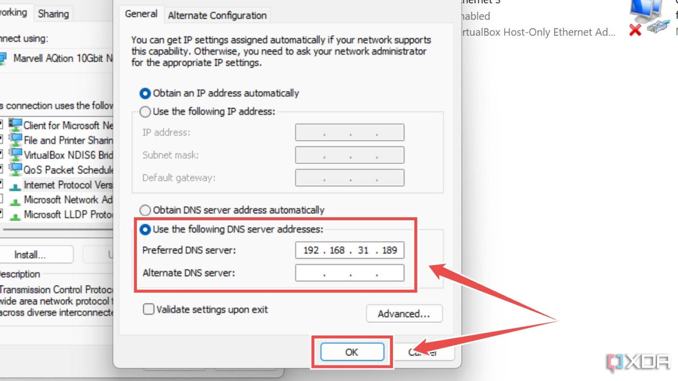 Apuntando al servidor DNS en Raspberry Pi