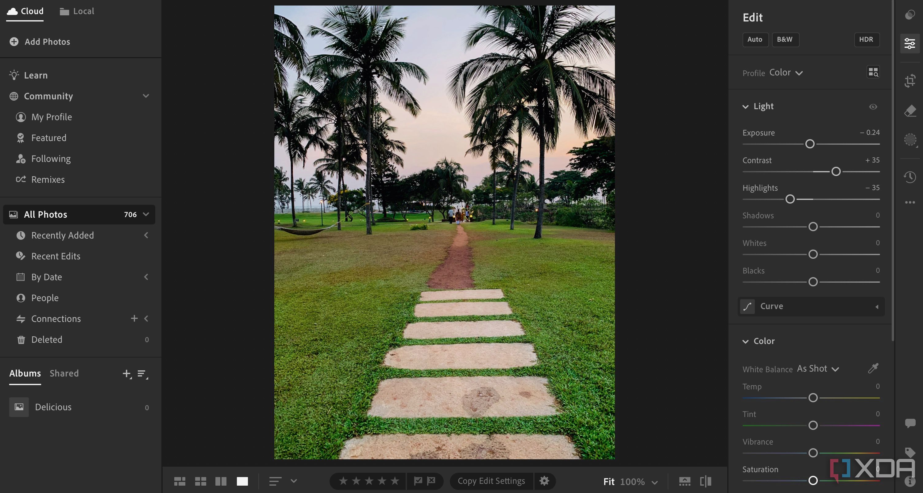 ediciones de lightroom