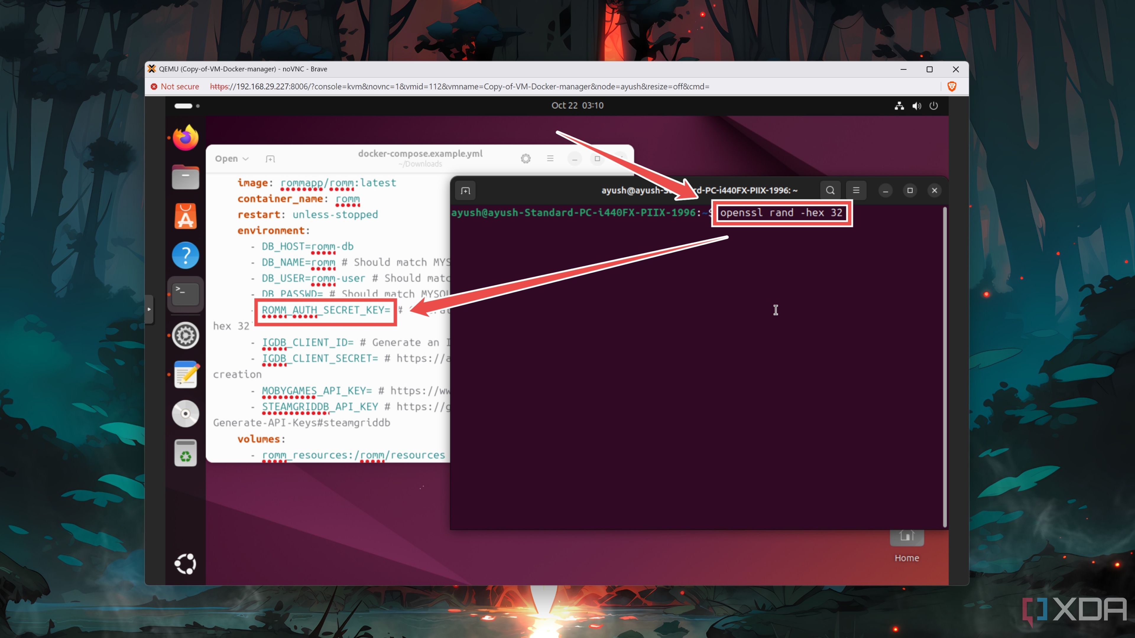 Generando un código secreto de 32 bytes usando openssl