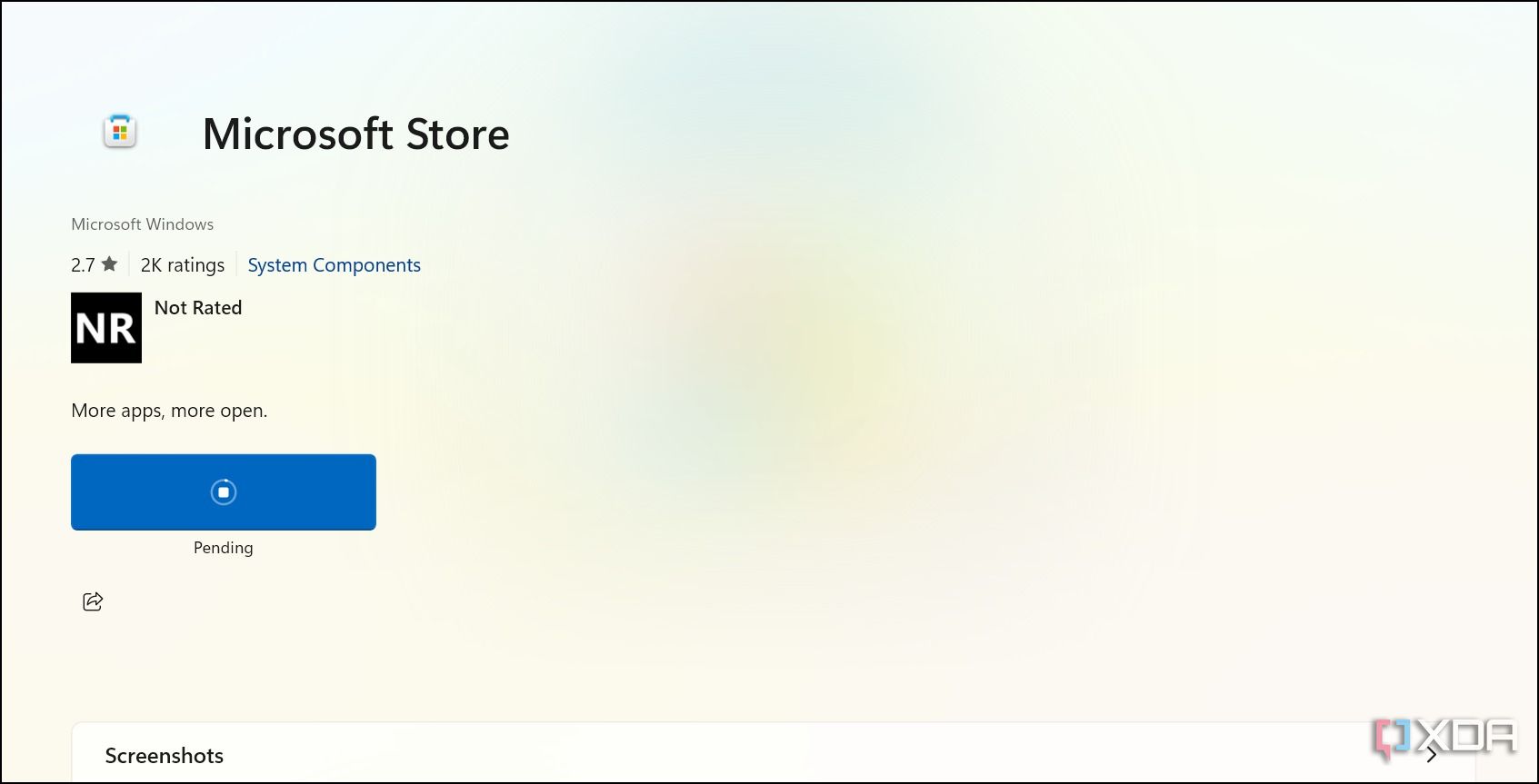 Descargas y actualizaciones de Microsoft Store