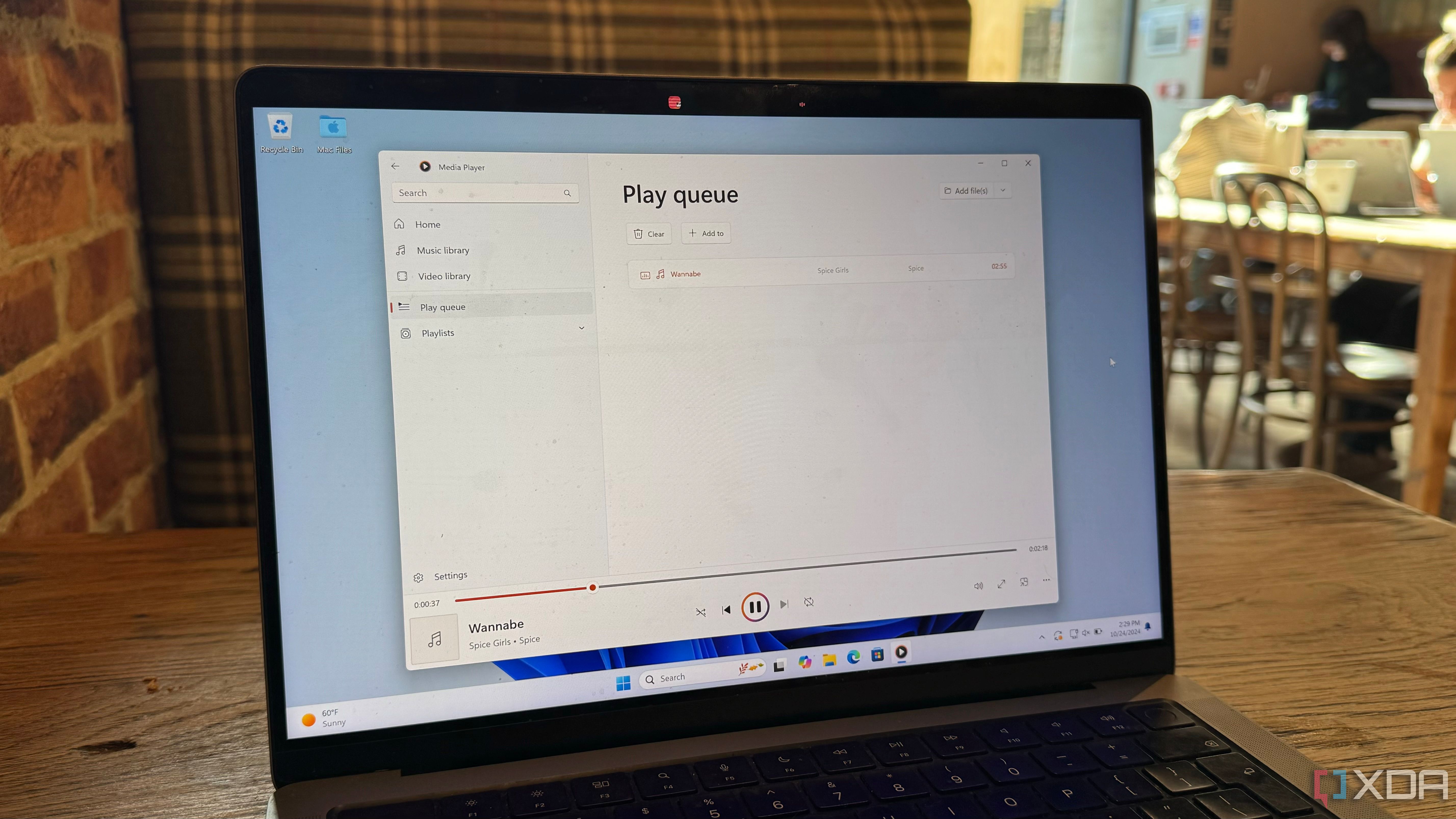 Cómo usar Windows Media Player en Windows 11 en una computadora portátil