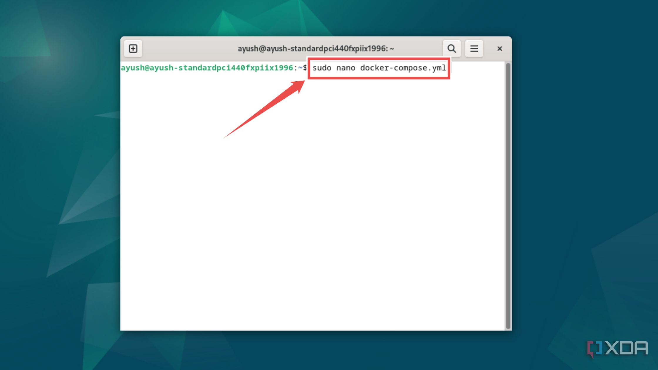 Creating the docker-compose.yml file for Audiobookshelf
