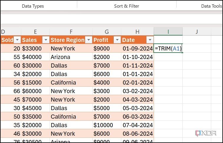 Herramienta Recortar en Excel