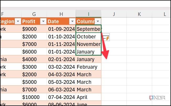 Ampliar la herramienta de recorte en Excel