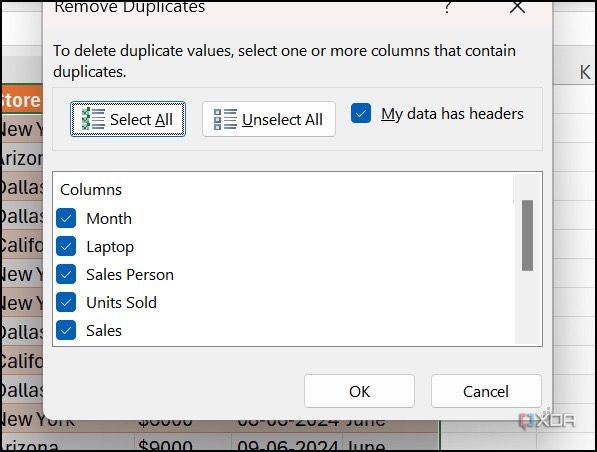 Eliminar duplicados en Excel