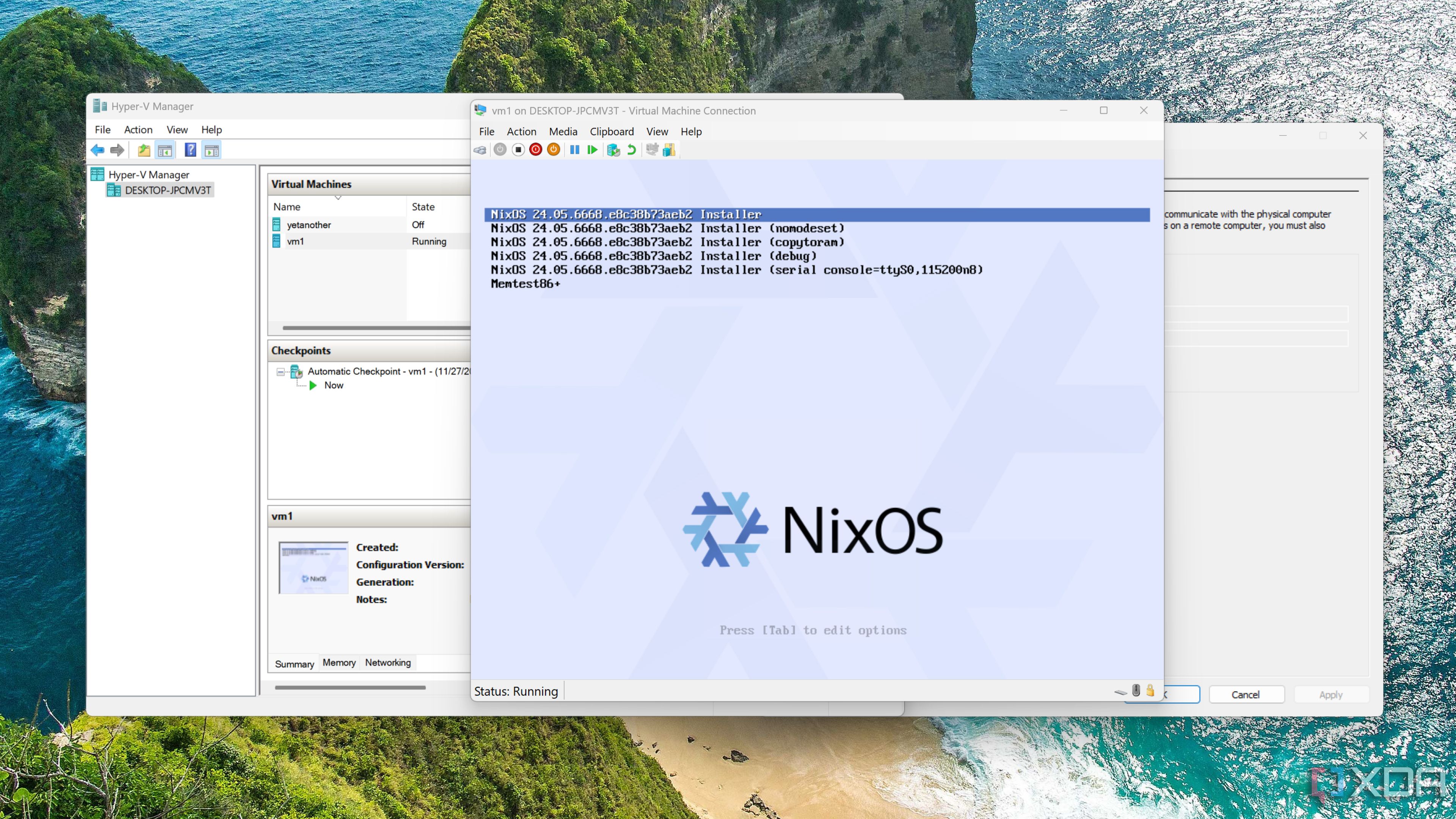 Running NixOS inside Hyper-V