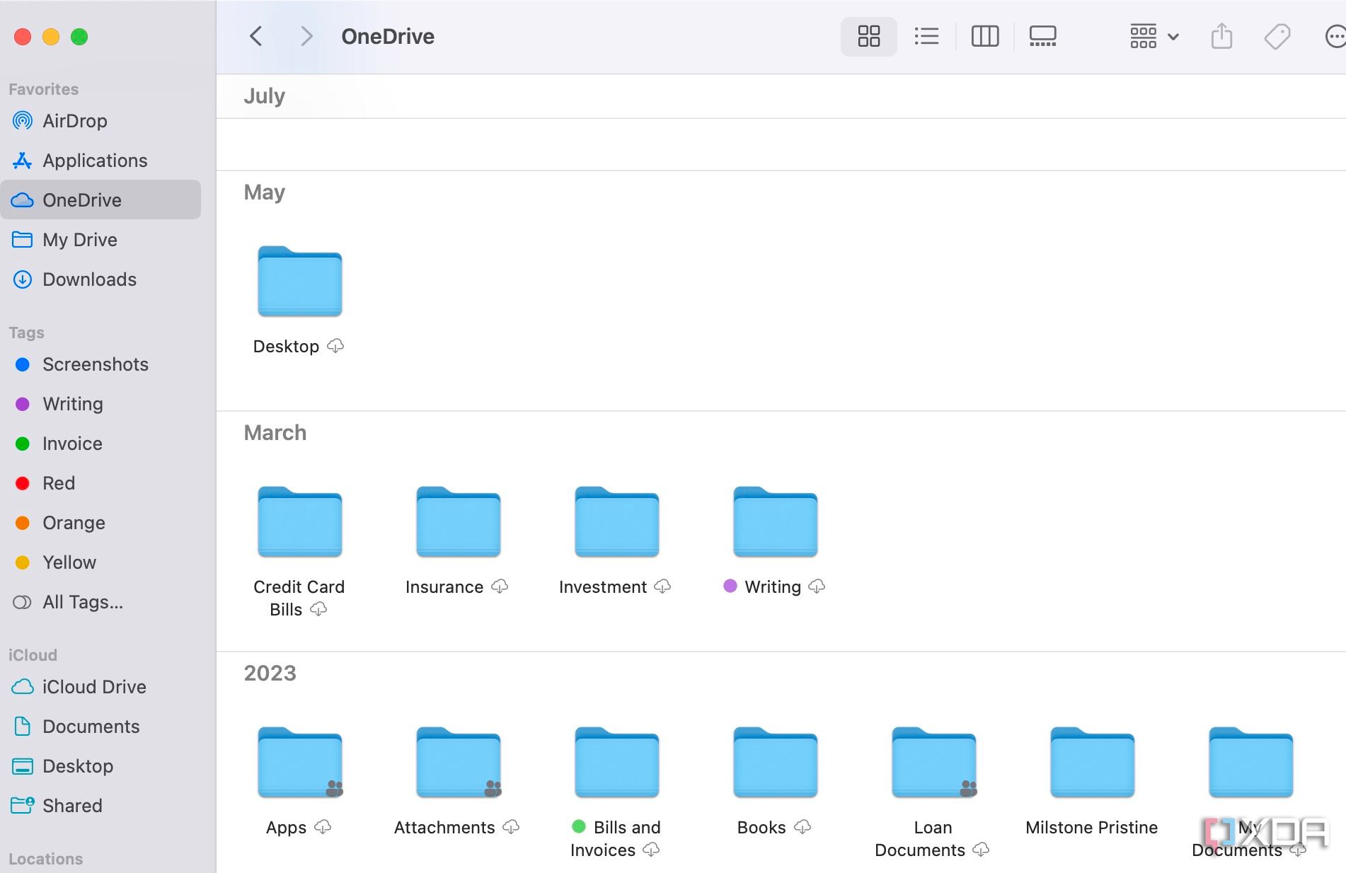 OneDrive in Finder