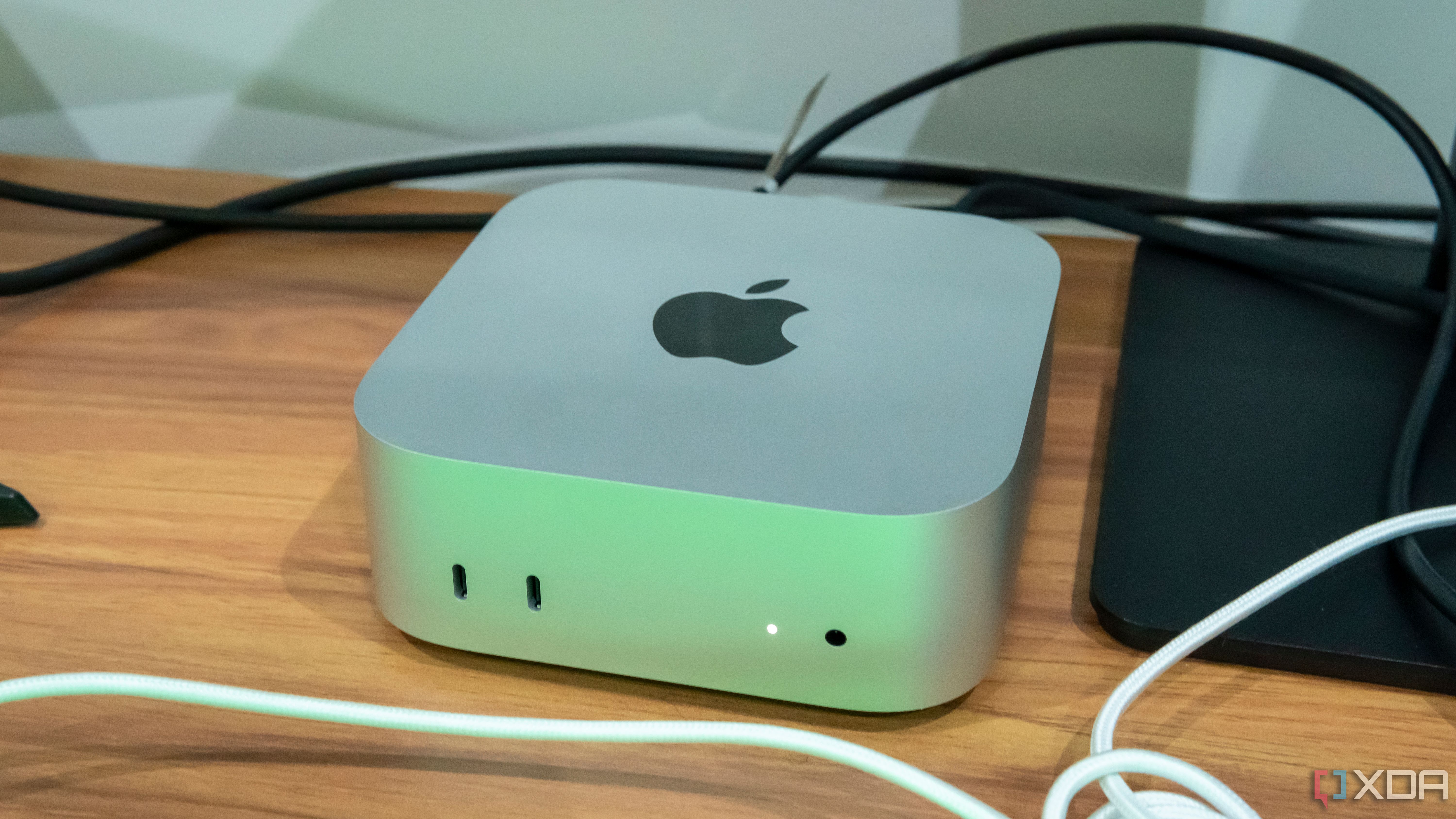 An M4 Mac Mini on a desk