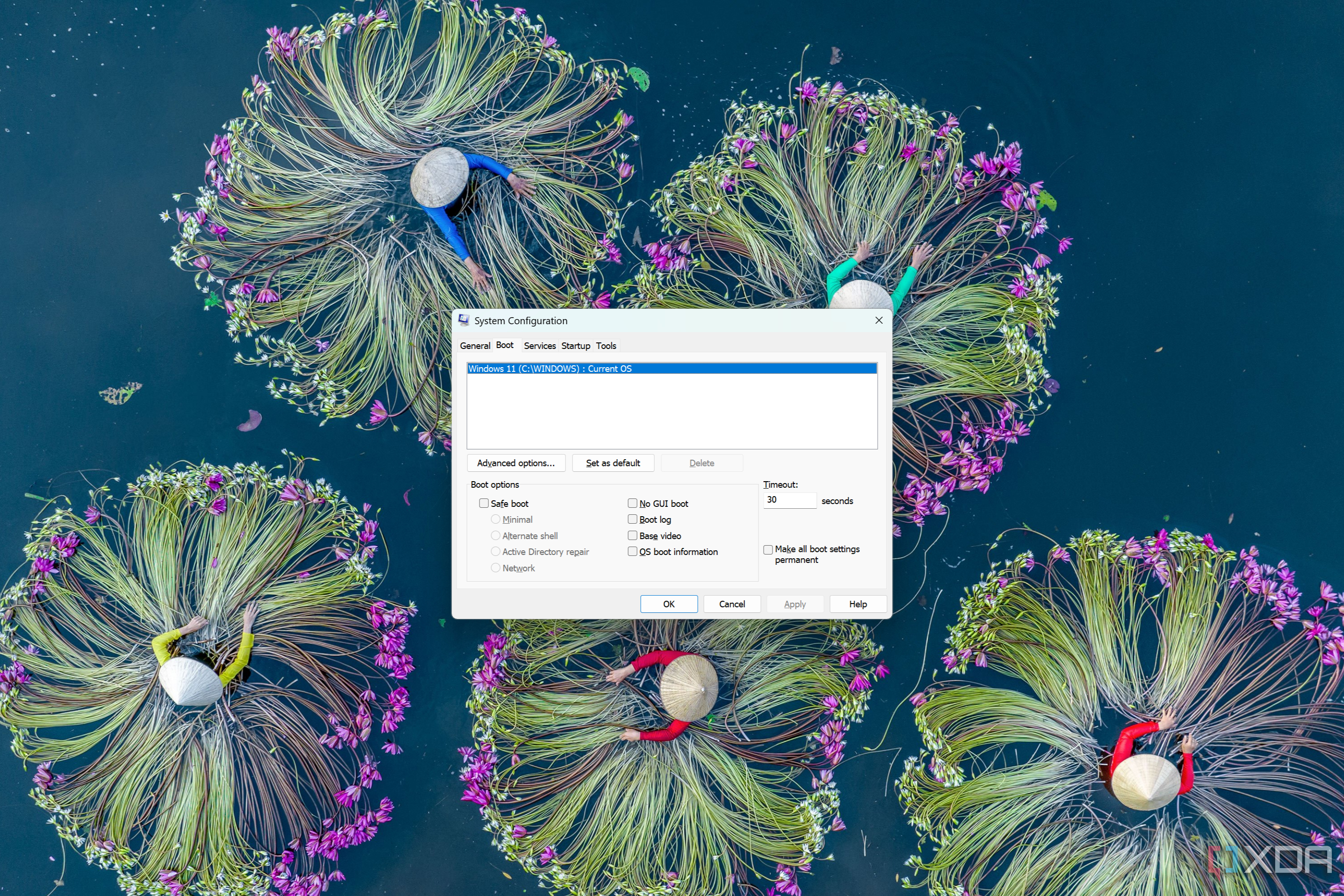 Captura de pantalla de la configuración del sistema en Windows 11