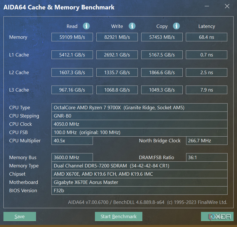 TeamGroup T-Force XTREEM ARGB DDR5-7200 AIDA64