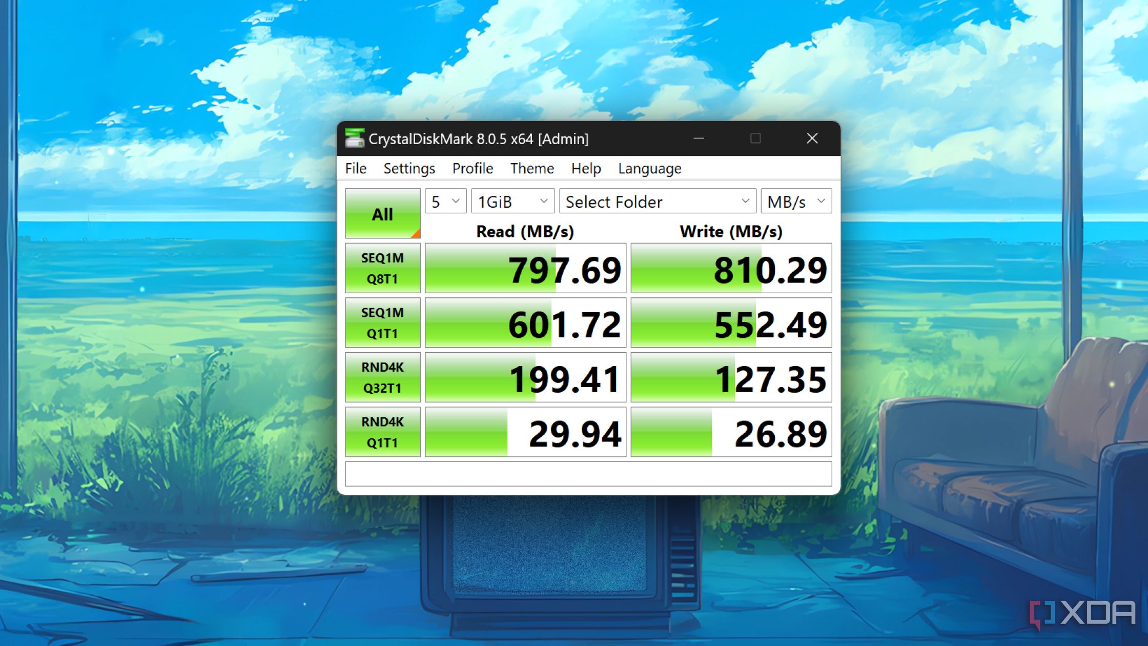 Prueba de las velocidades de SSD en TrueNAS Scale con CrystalDiskMark