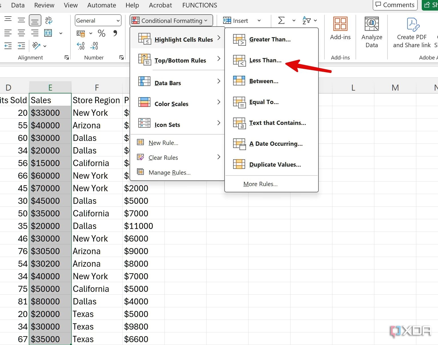 formato condicional en Excel