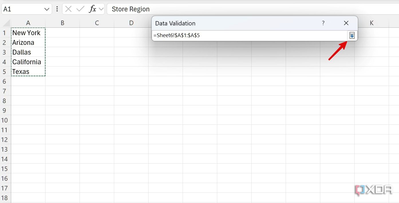 Introducir datos para validación en Excel