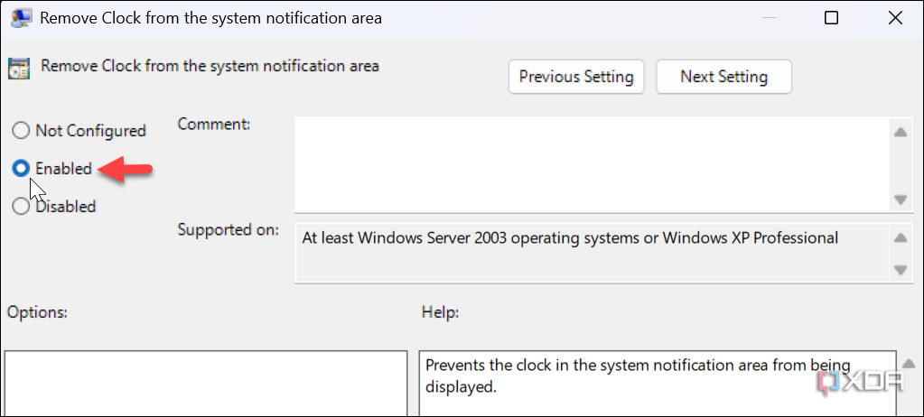 enabling group policy and restart PC to complete process