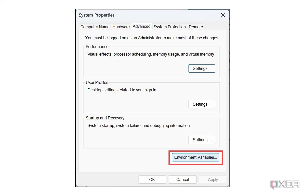 Acceder a variables de entorno