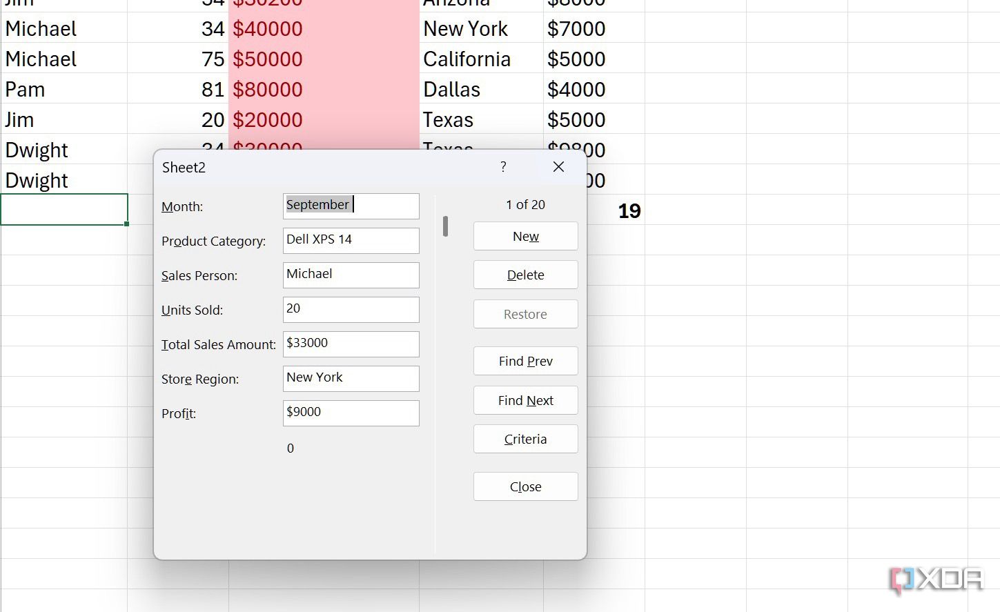 Entrada rápida de datos en Excel