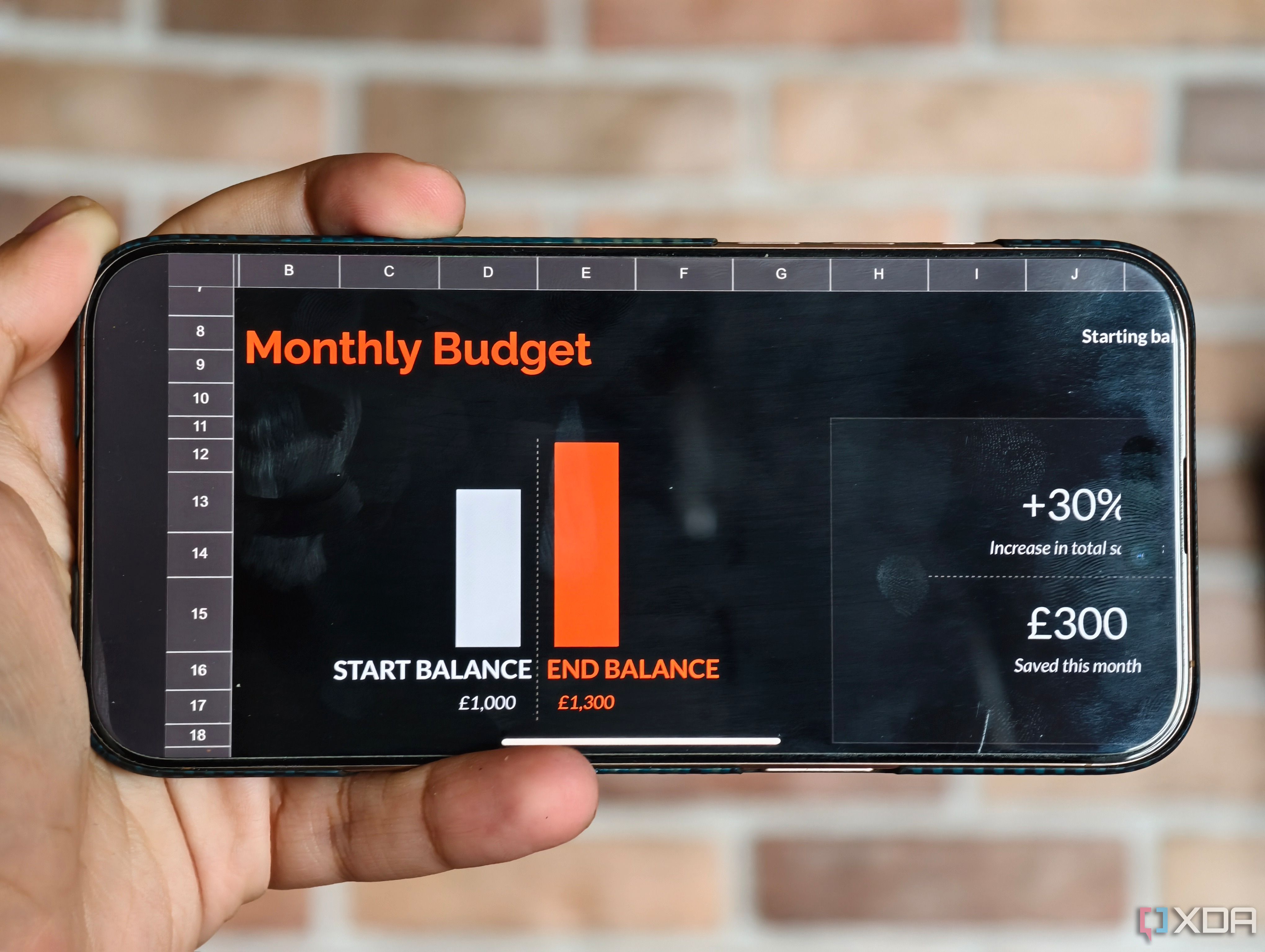 Google Sheets on mobile