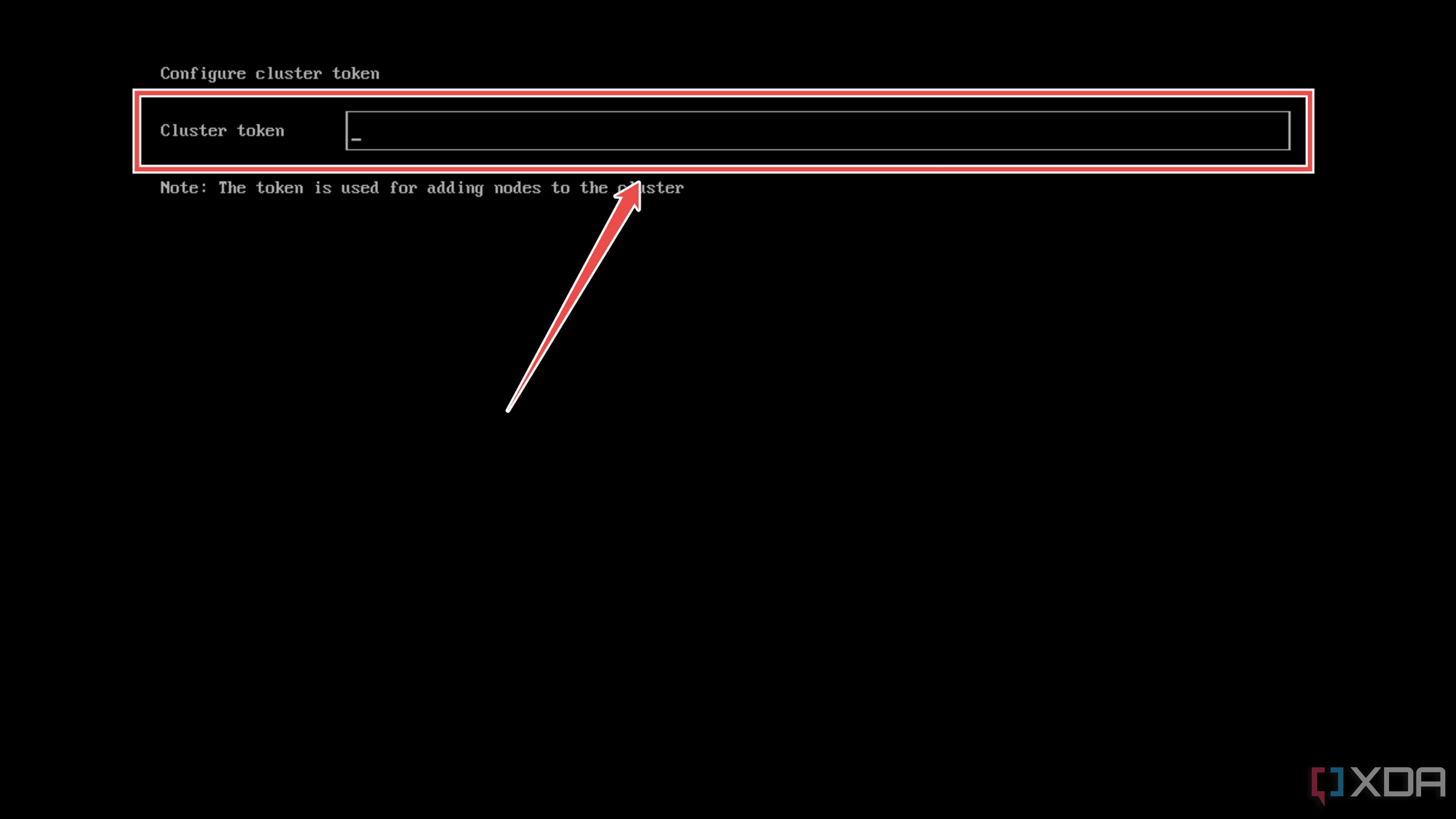 Configuración de un token de clúster en el asistente de instalación de Harvester