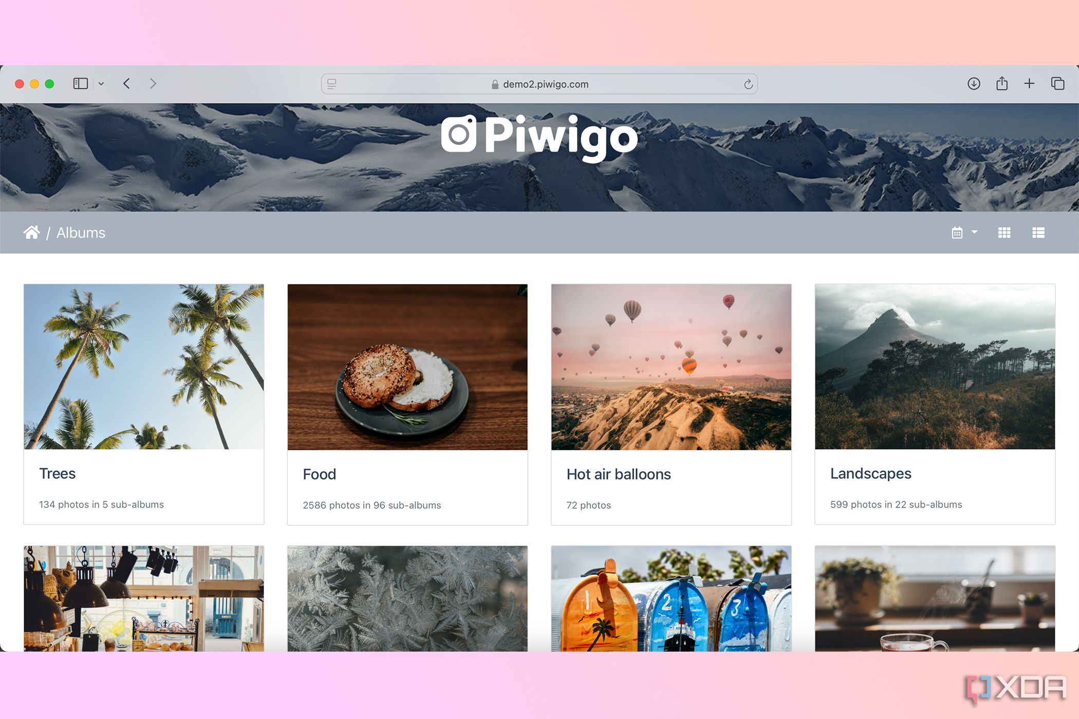 Piwigo themed photo library