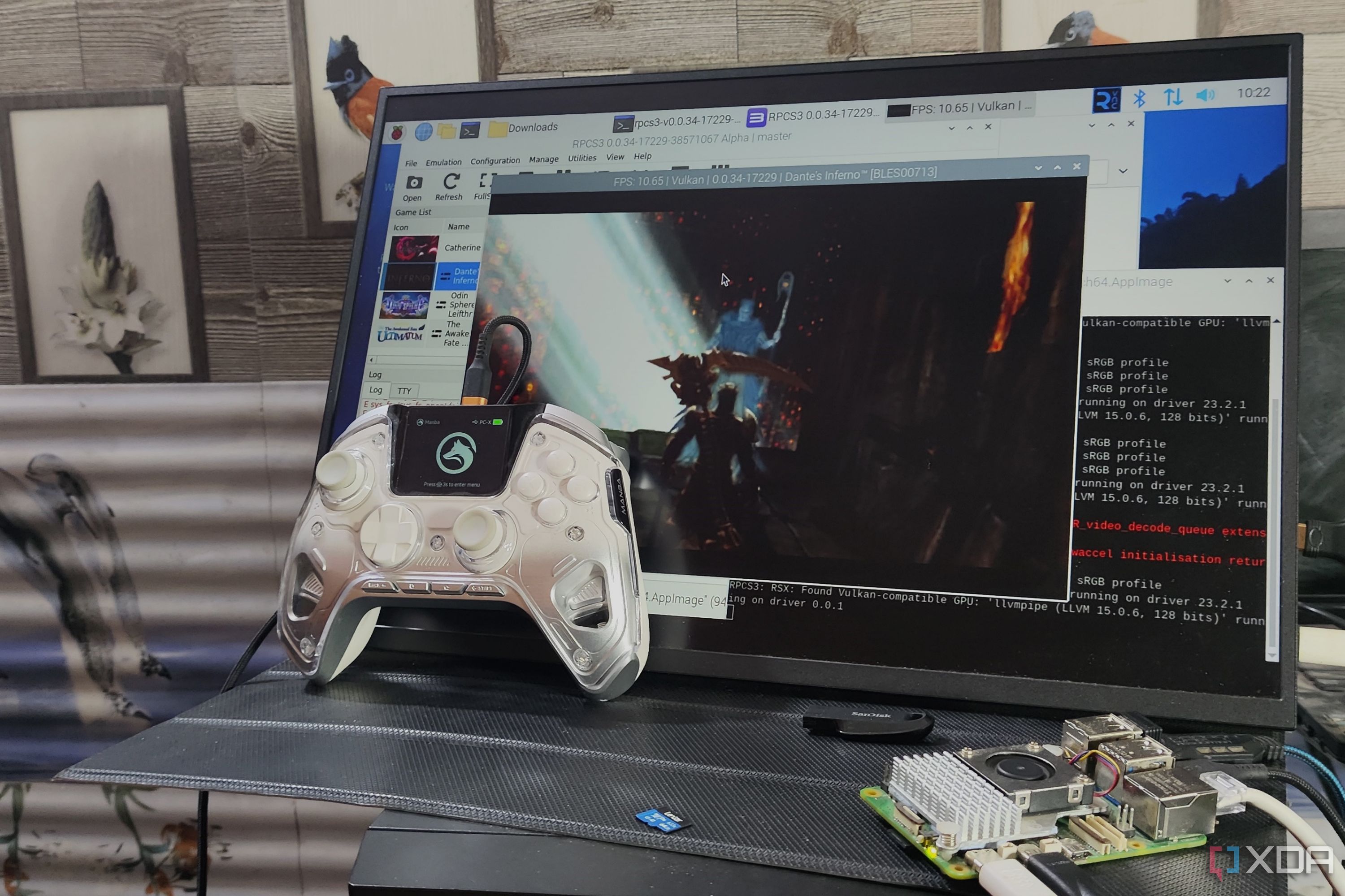 Emulación del Infierno de Dante en Raspberry Pi usando RPCS3