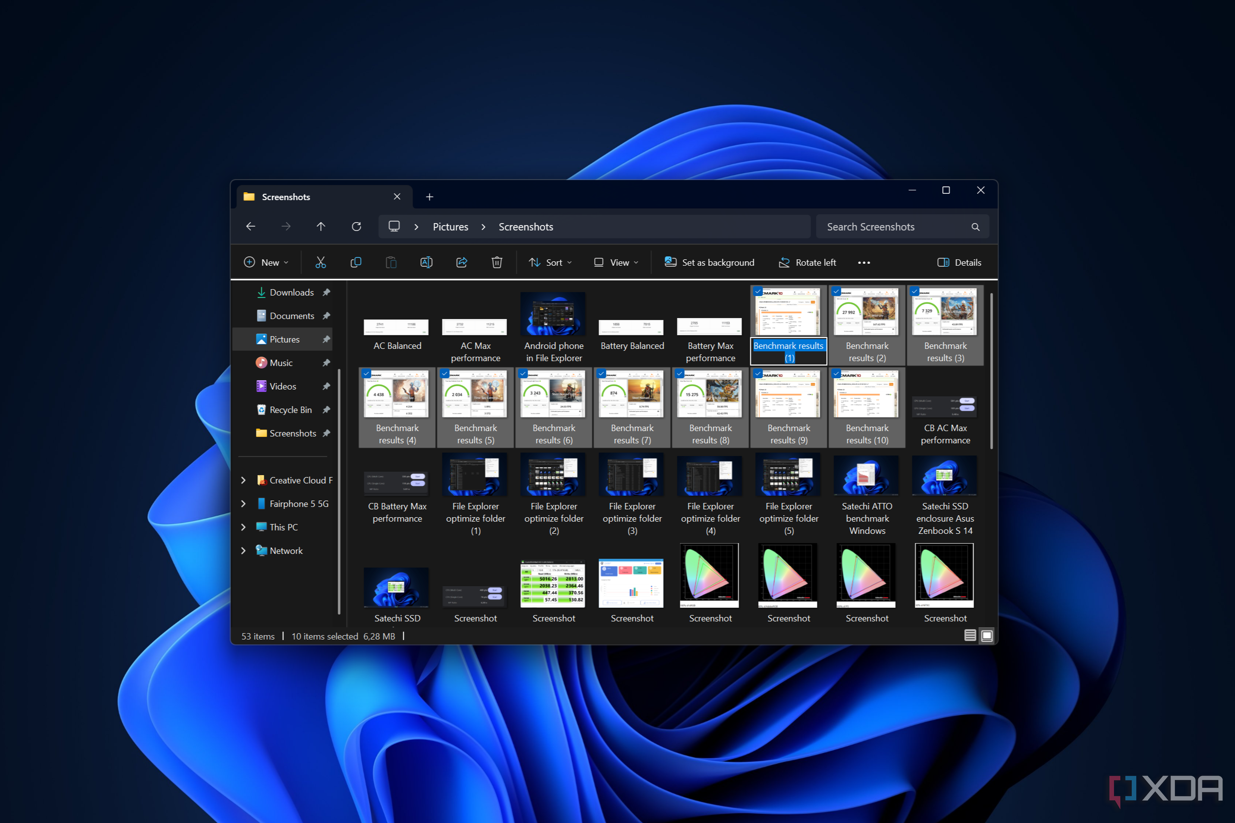 Screenshot of Windows 11 File Explorer renaming multiple files at once