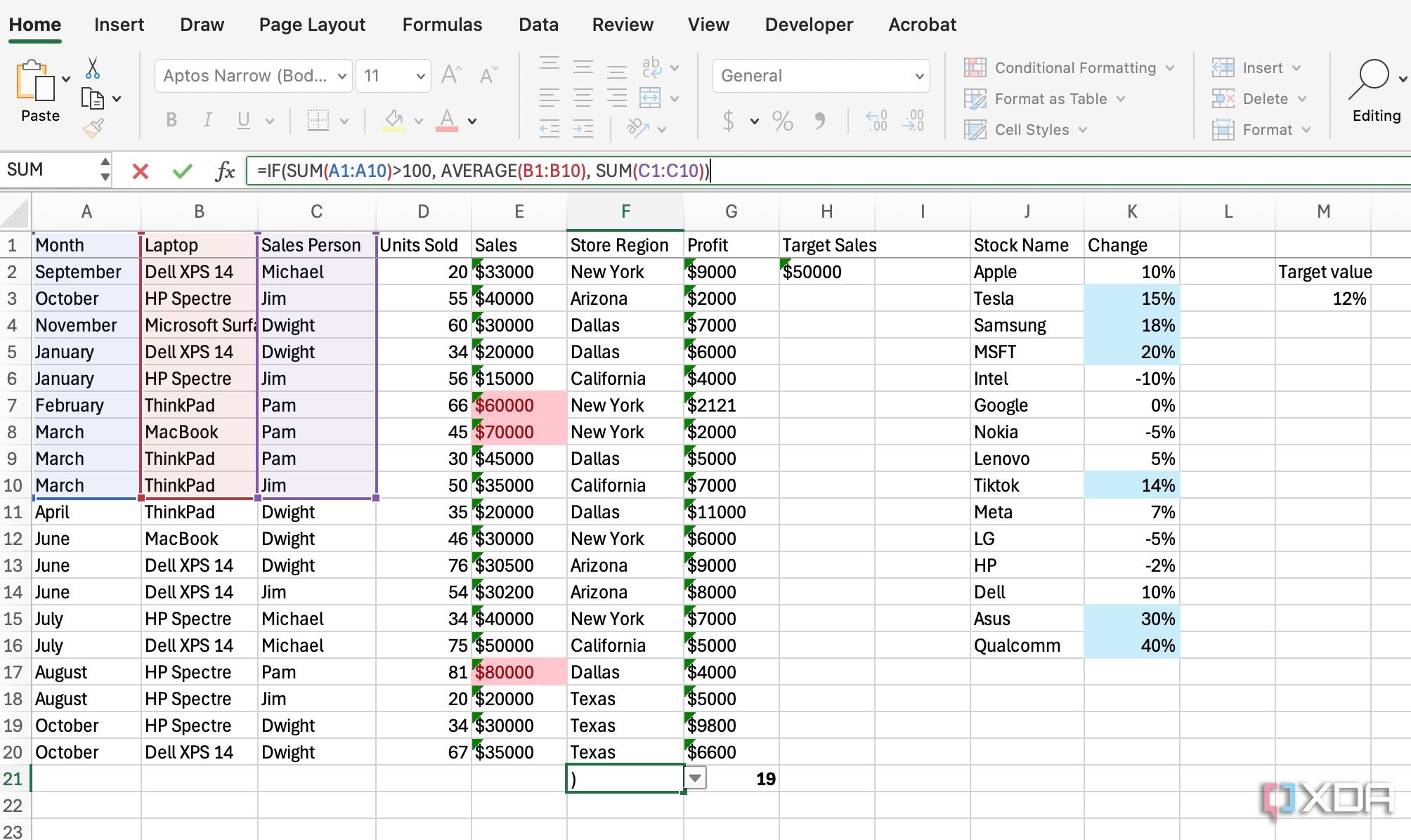 Consejos para depurar fórmulas de Excel 2