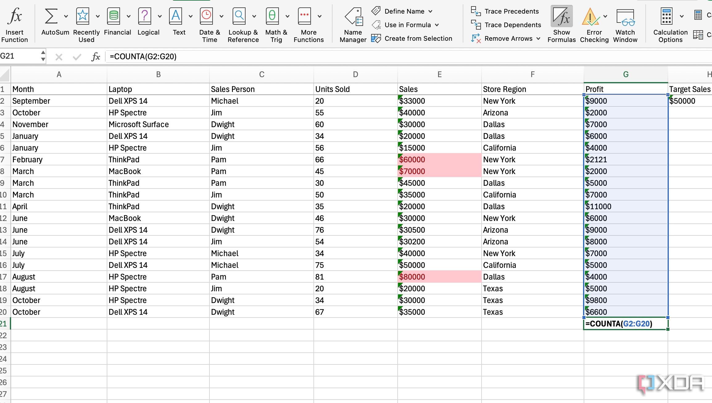 Consejos para depurar fórmulas de Excel 4