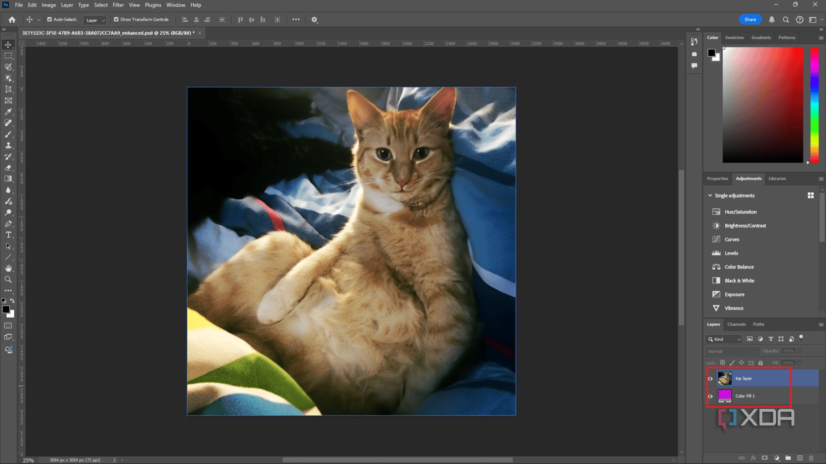 Two Layer Images Layer Masks in Photoshop explained