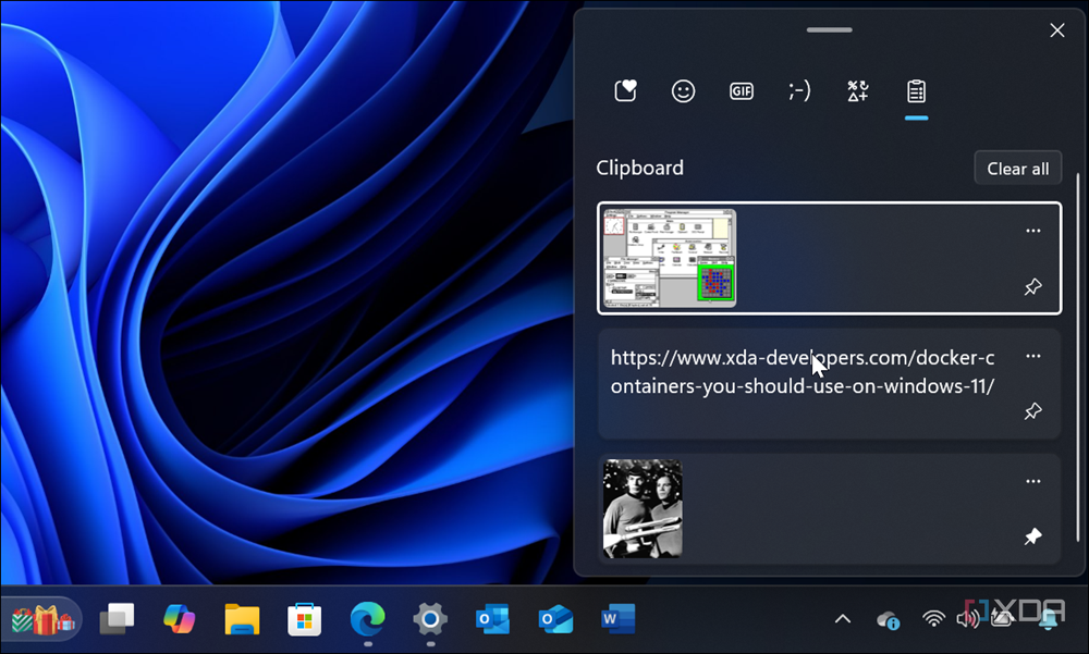 Mostrar el historial del portapapeles en Windows 11