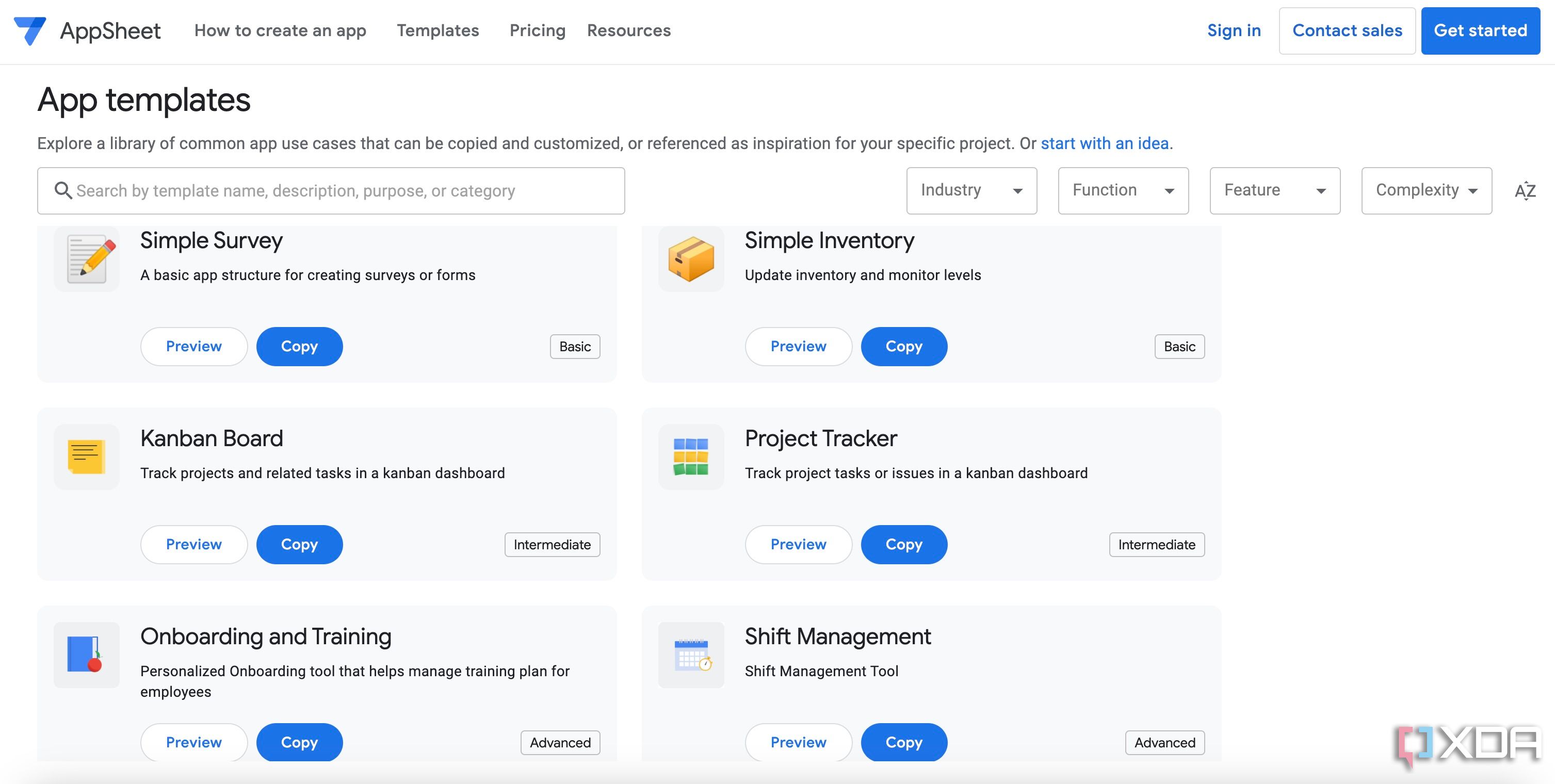 App maker in Google Sheets