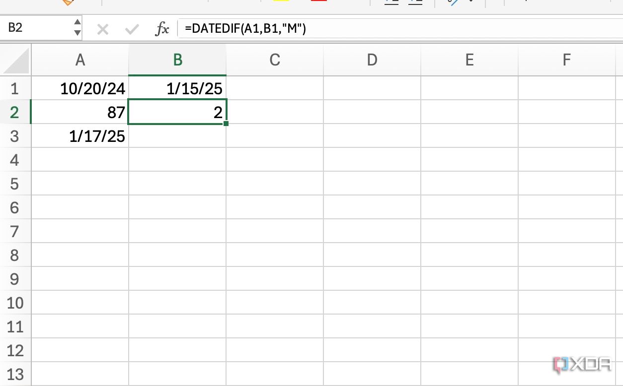 Función FECHA.SI en Excel