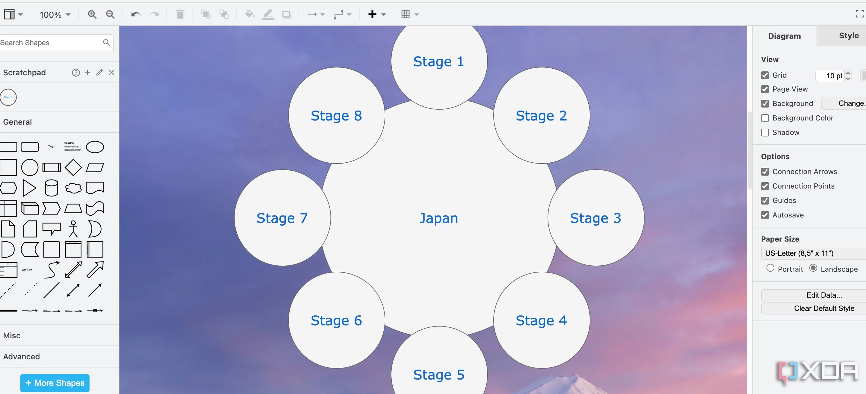 Página de inicio de draw.io