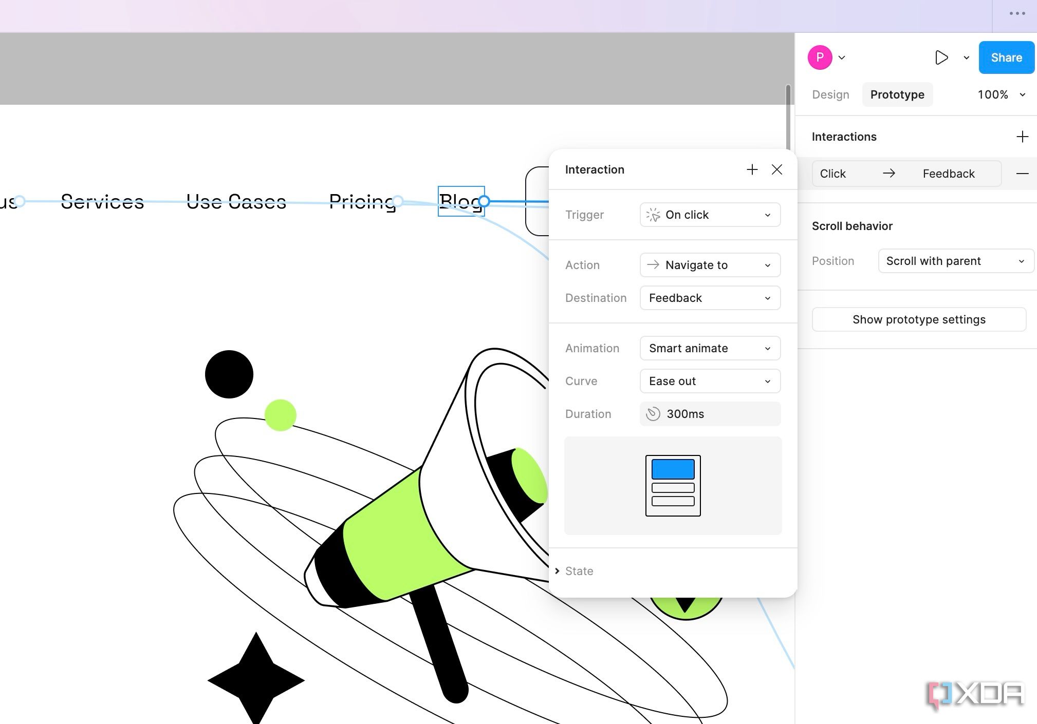 Animación inteligente en Figma