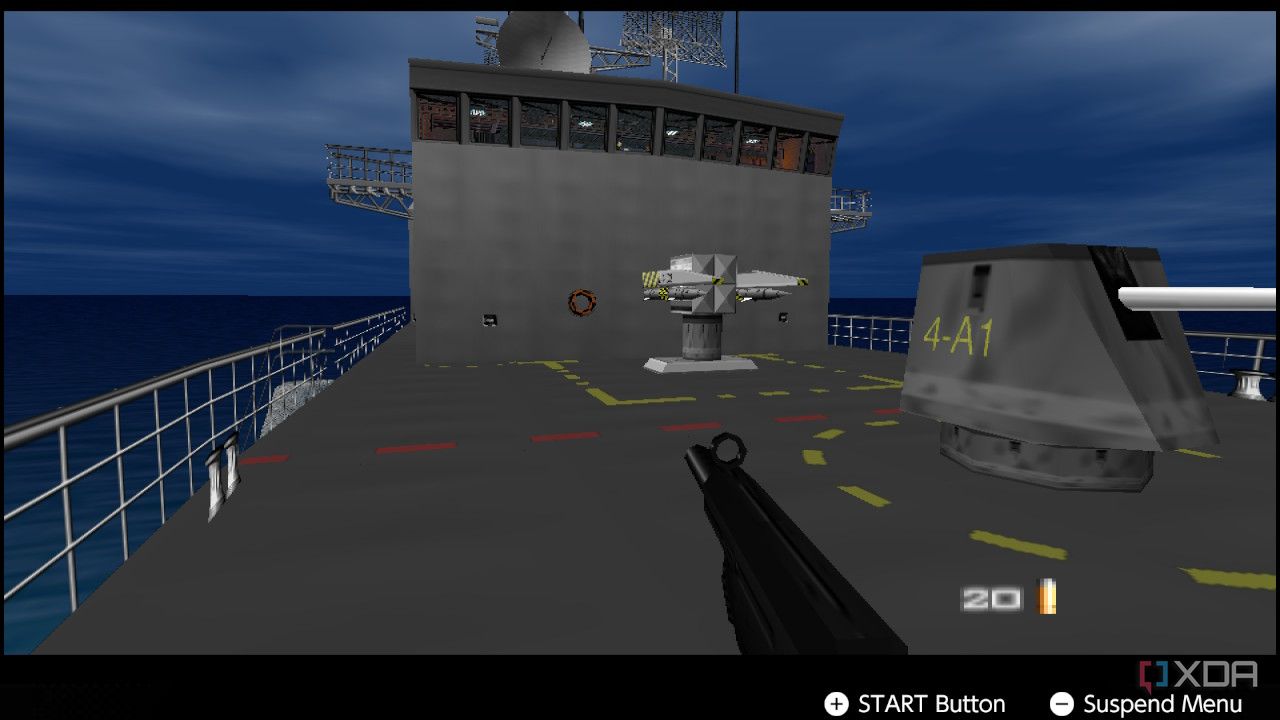 Captura de pantalla de Goldeneye 007 para Nintendo 64 en el servicio Nintendo Switch Online