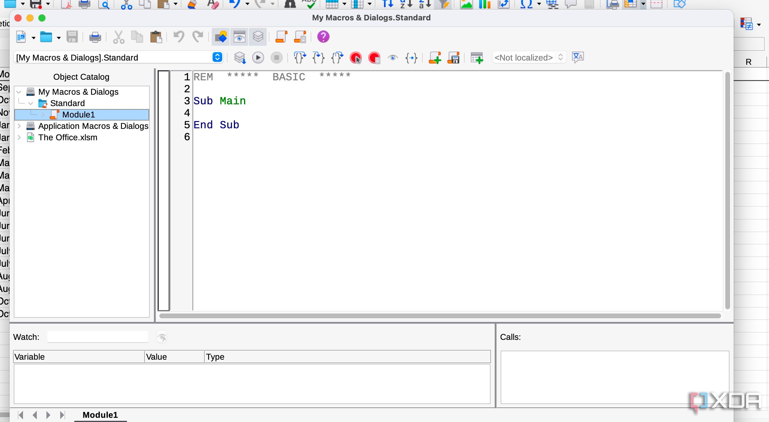 Macros de Calc de LibreOffice