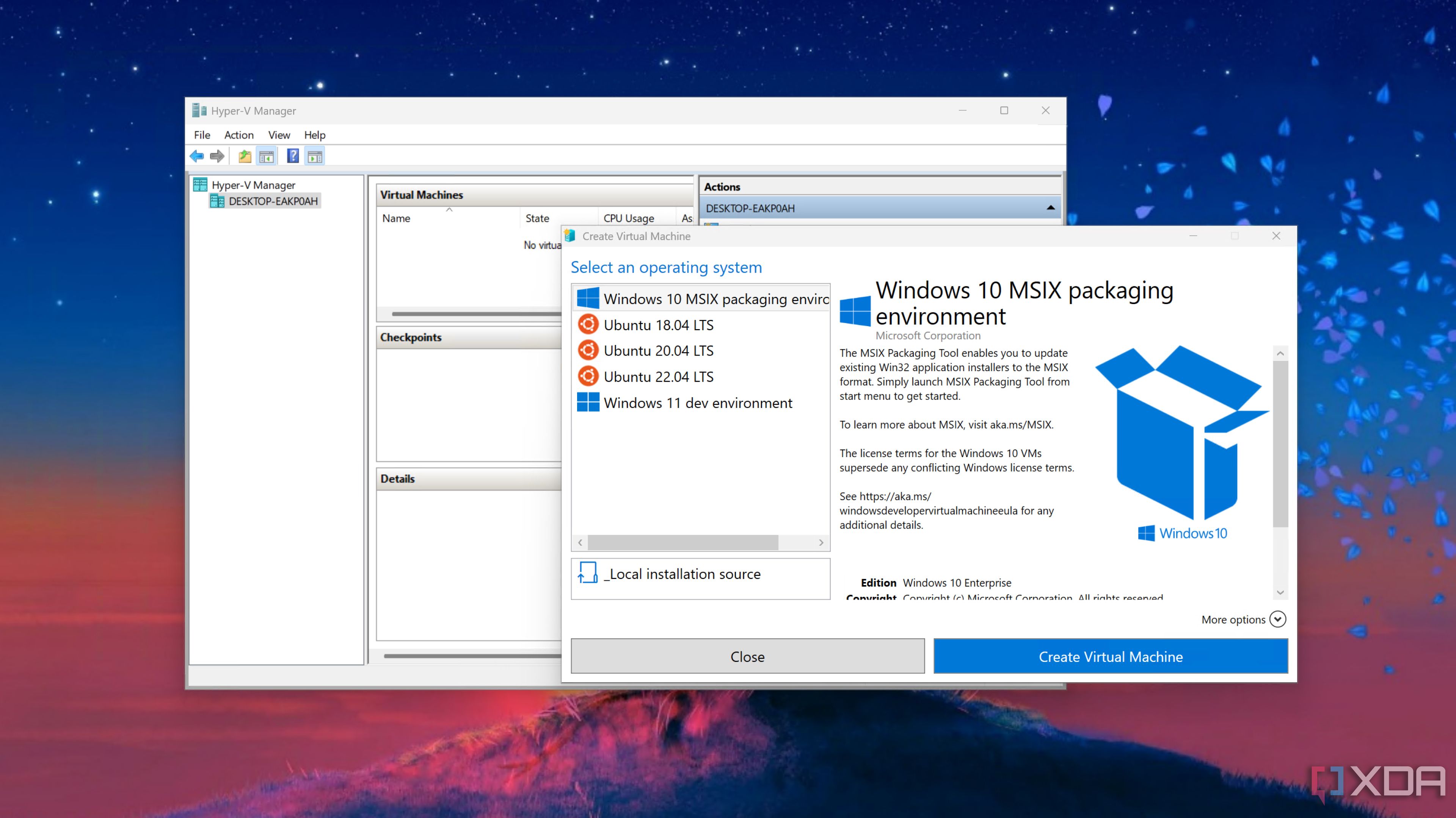 Aprovisionamiento de una máquina virtual Windows 11 en Hyper-V