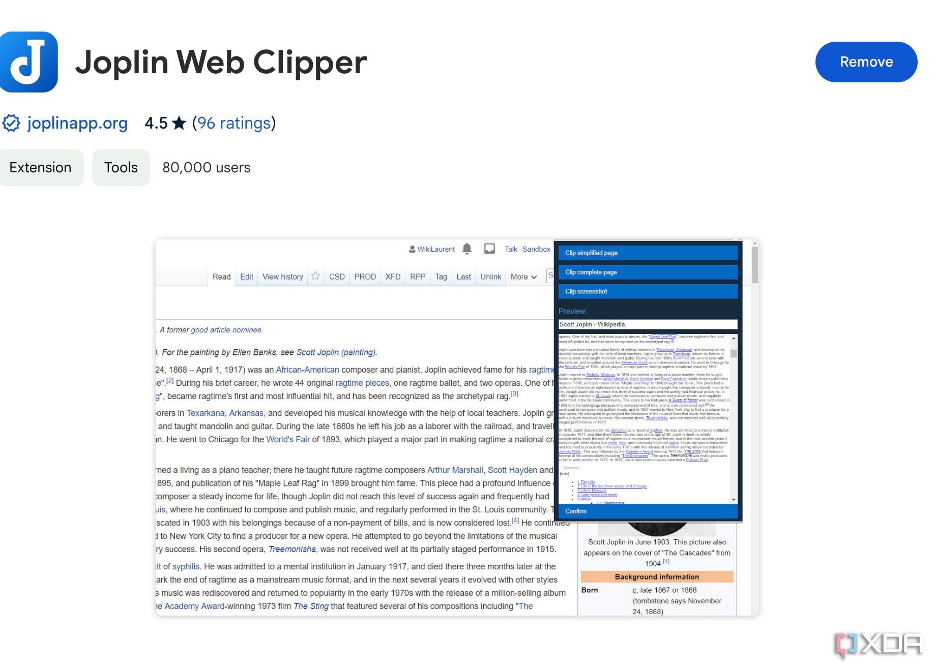 Descargar Joplin Web Clipper