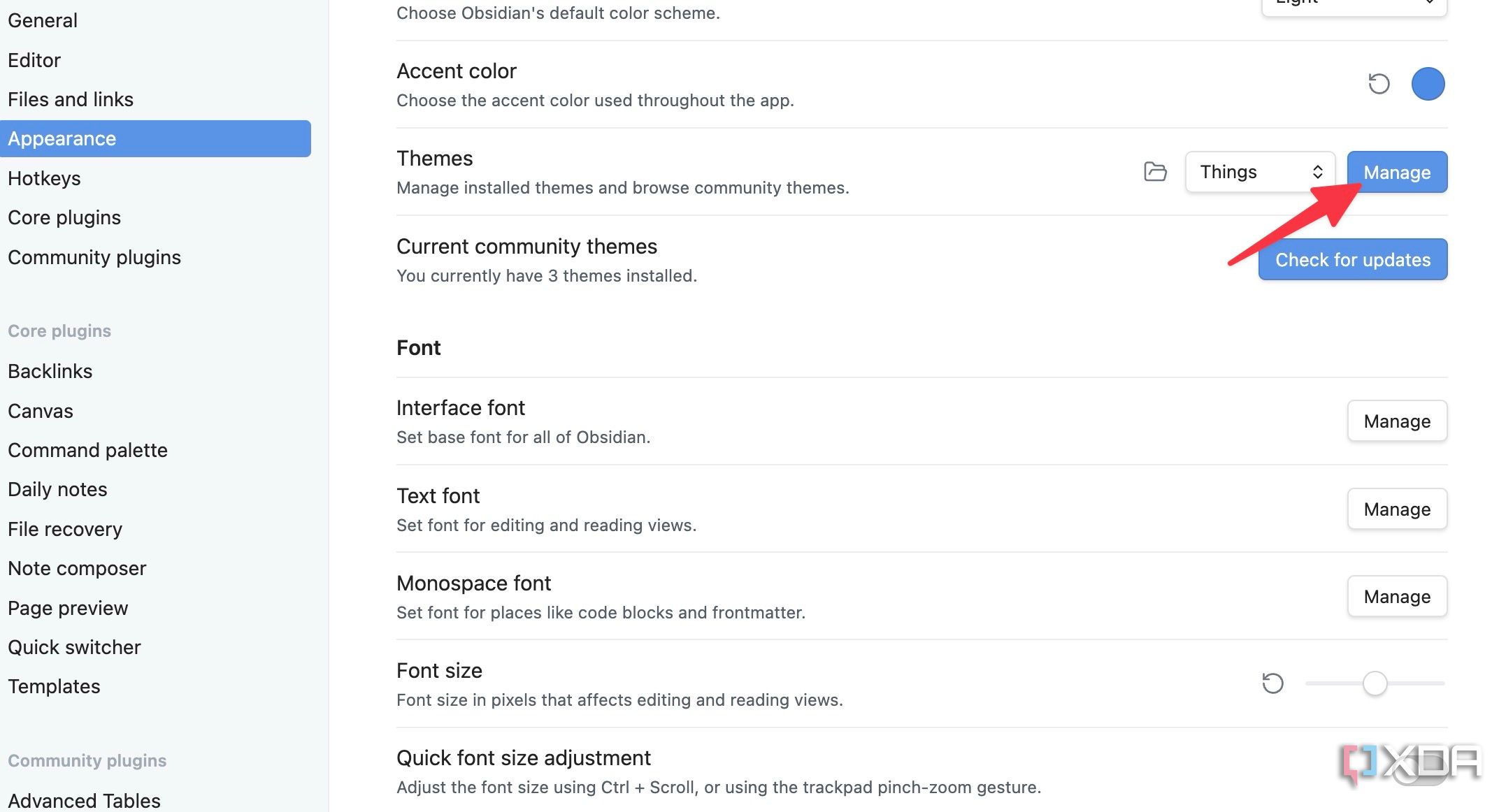 browse Obsidian theme store