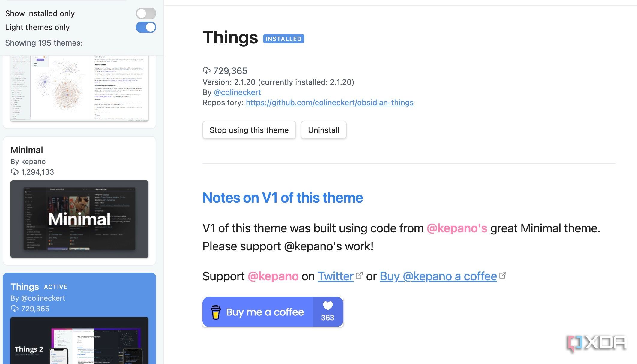  Install Obsidian theme