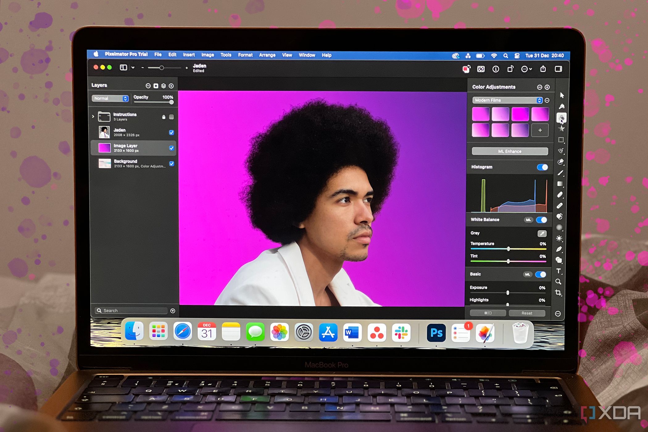 Pixelmator Pro en MacBook