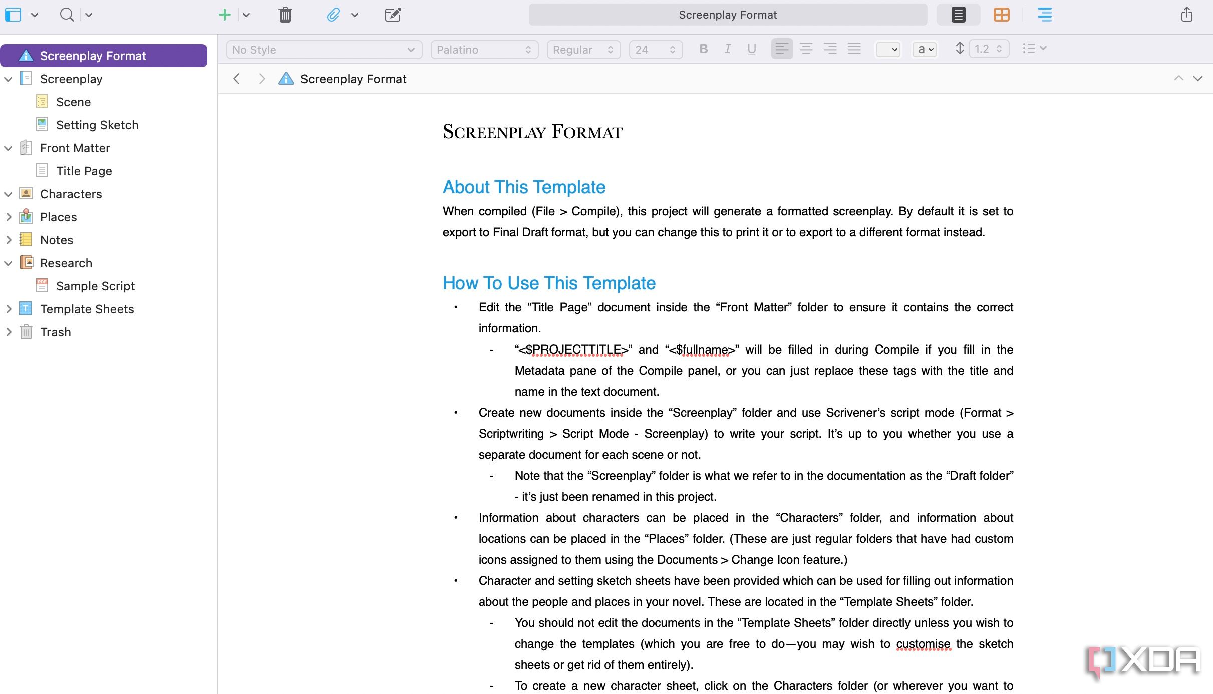 Disponibilidad multiplataforma de Scrivener