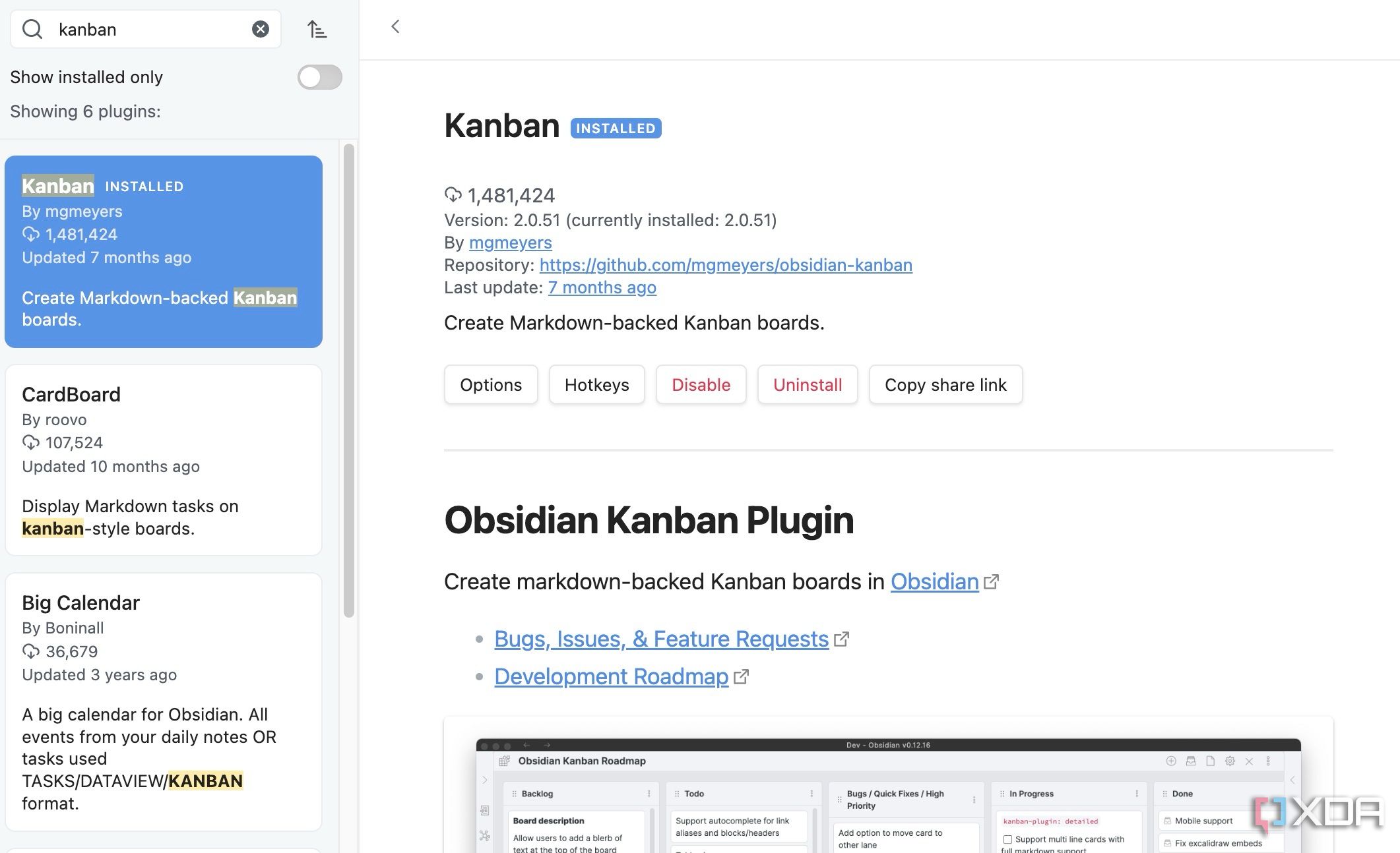 Complemento Kanban en Obsidian