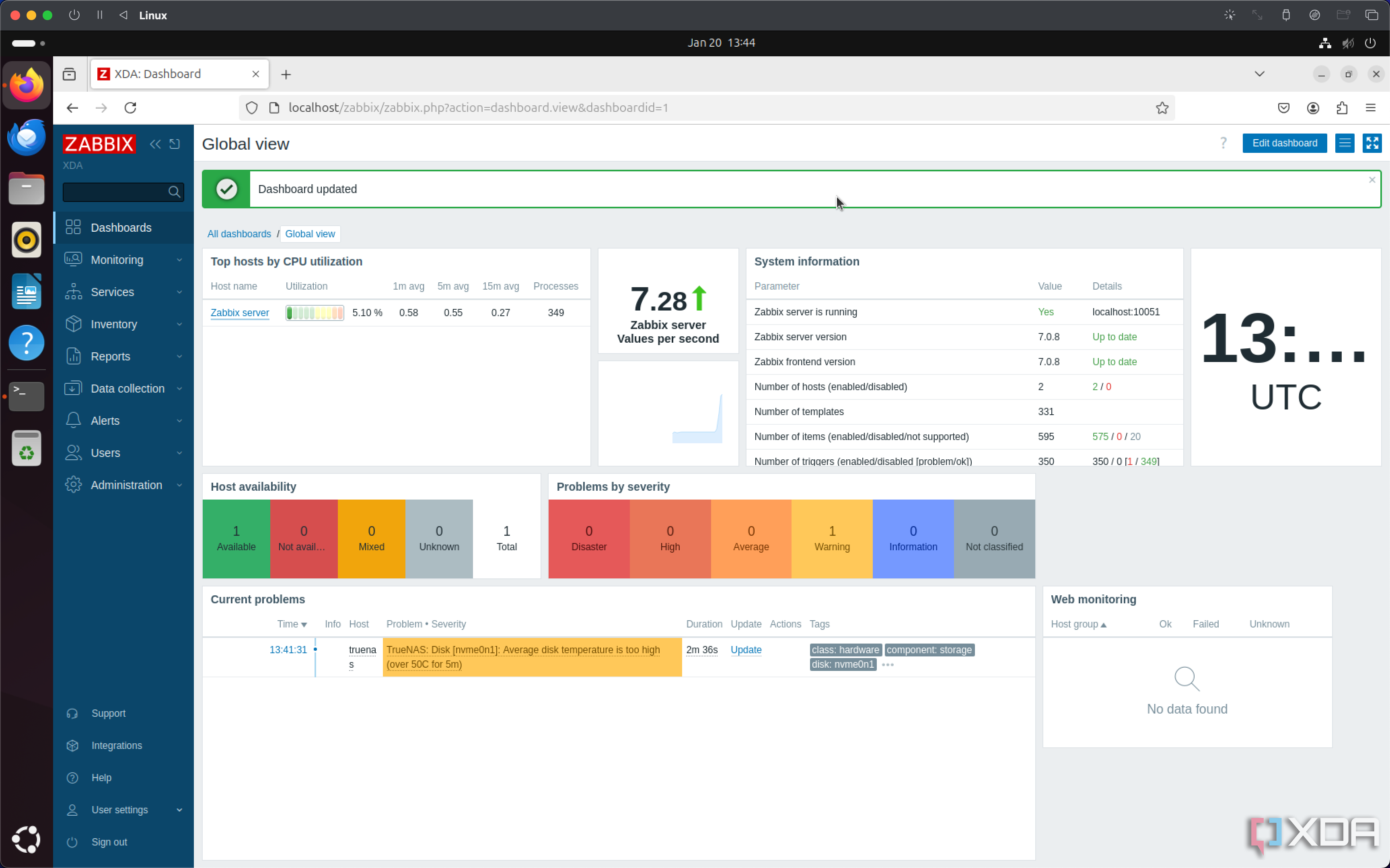 advertencia-de-zabbix-truenas