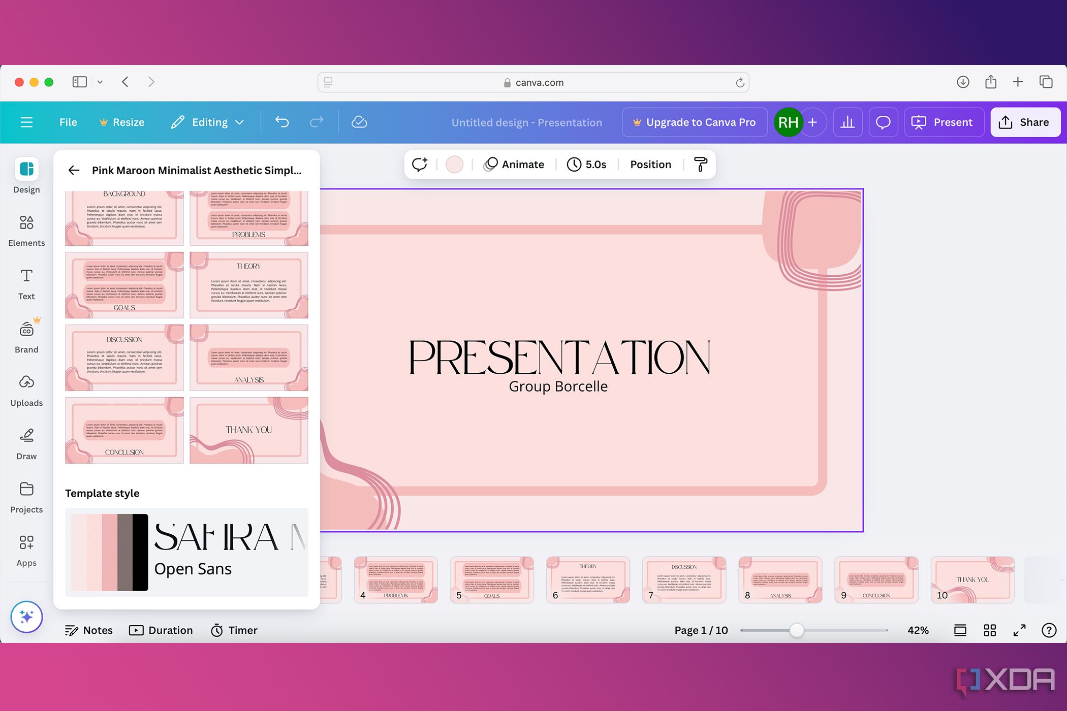 Шаблоны презентаций Canva и приложение