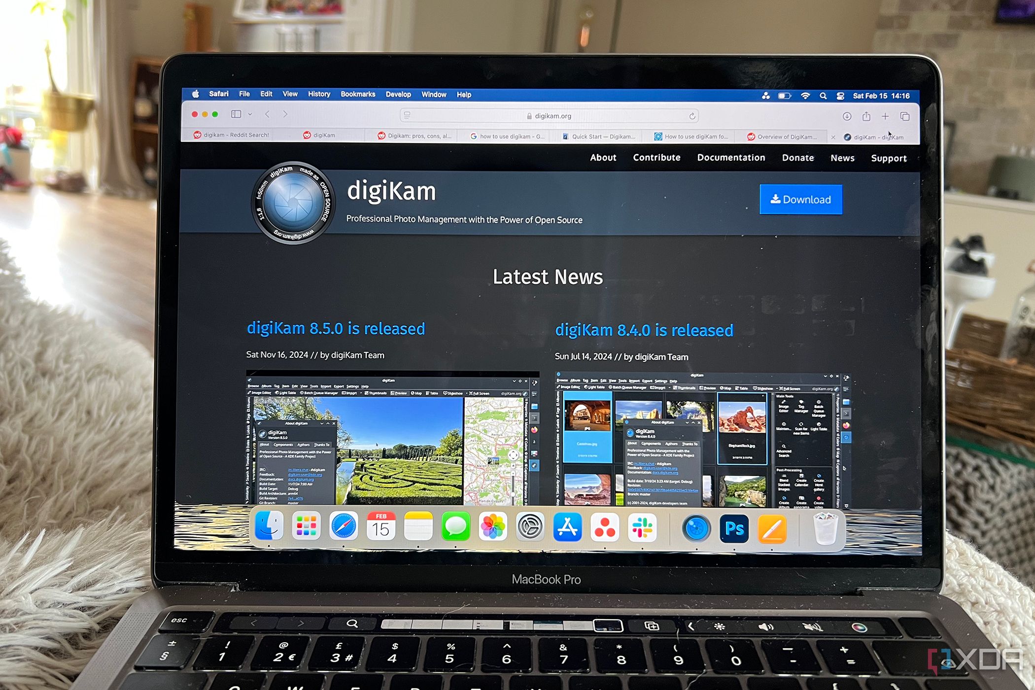 DigiKam is the best free and open-source local photos manager, and it's not even close