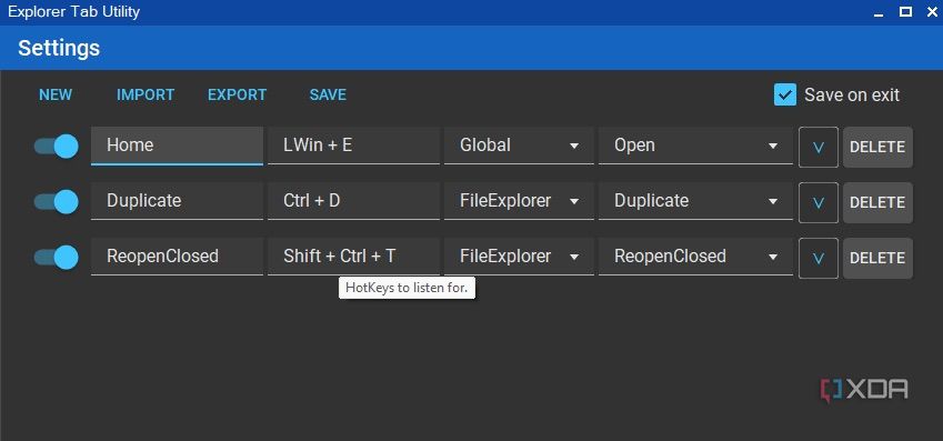 I used Explorer Tab Utility to make Windows Explorer tabs work like a ...